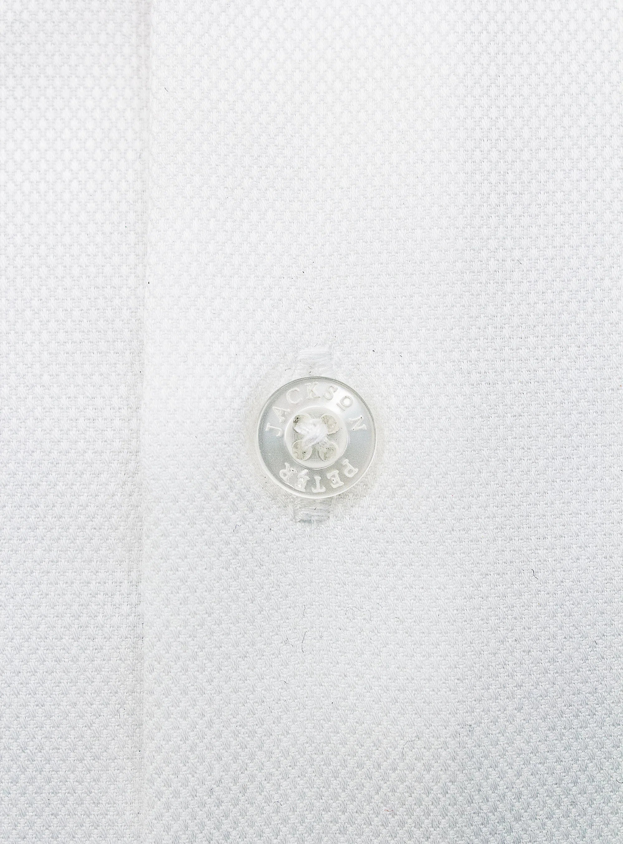Milan White Dobby Weave with Taped Seams Shirt