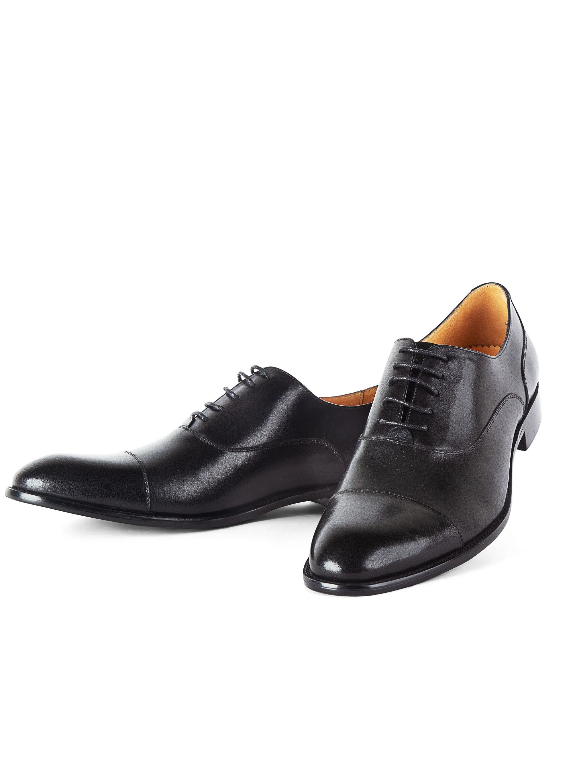 Montisanti Black Toe Cap Derby