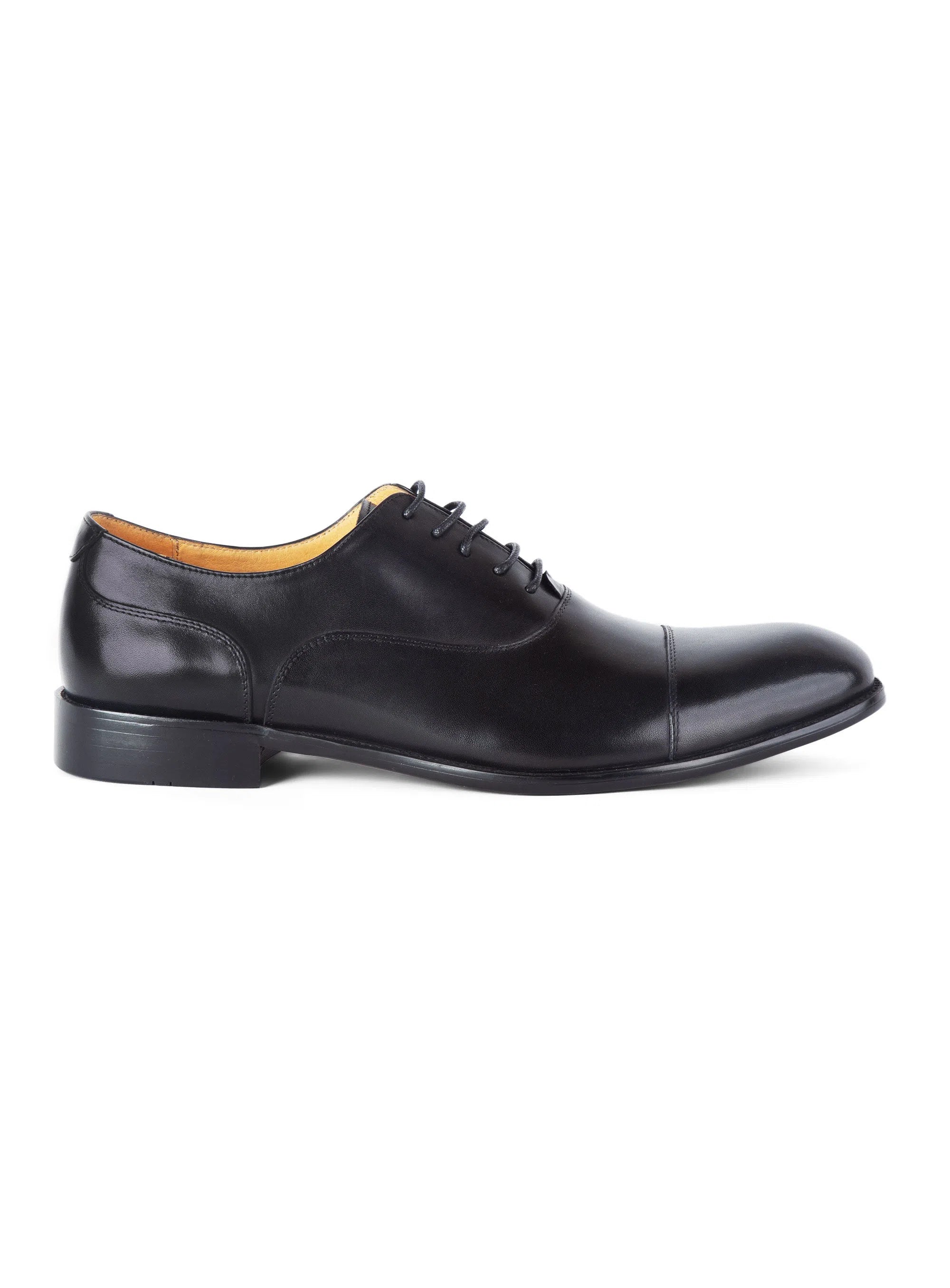 Montisanti Black Toe Cap Derby