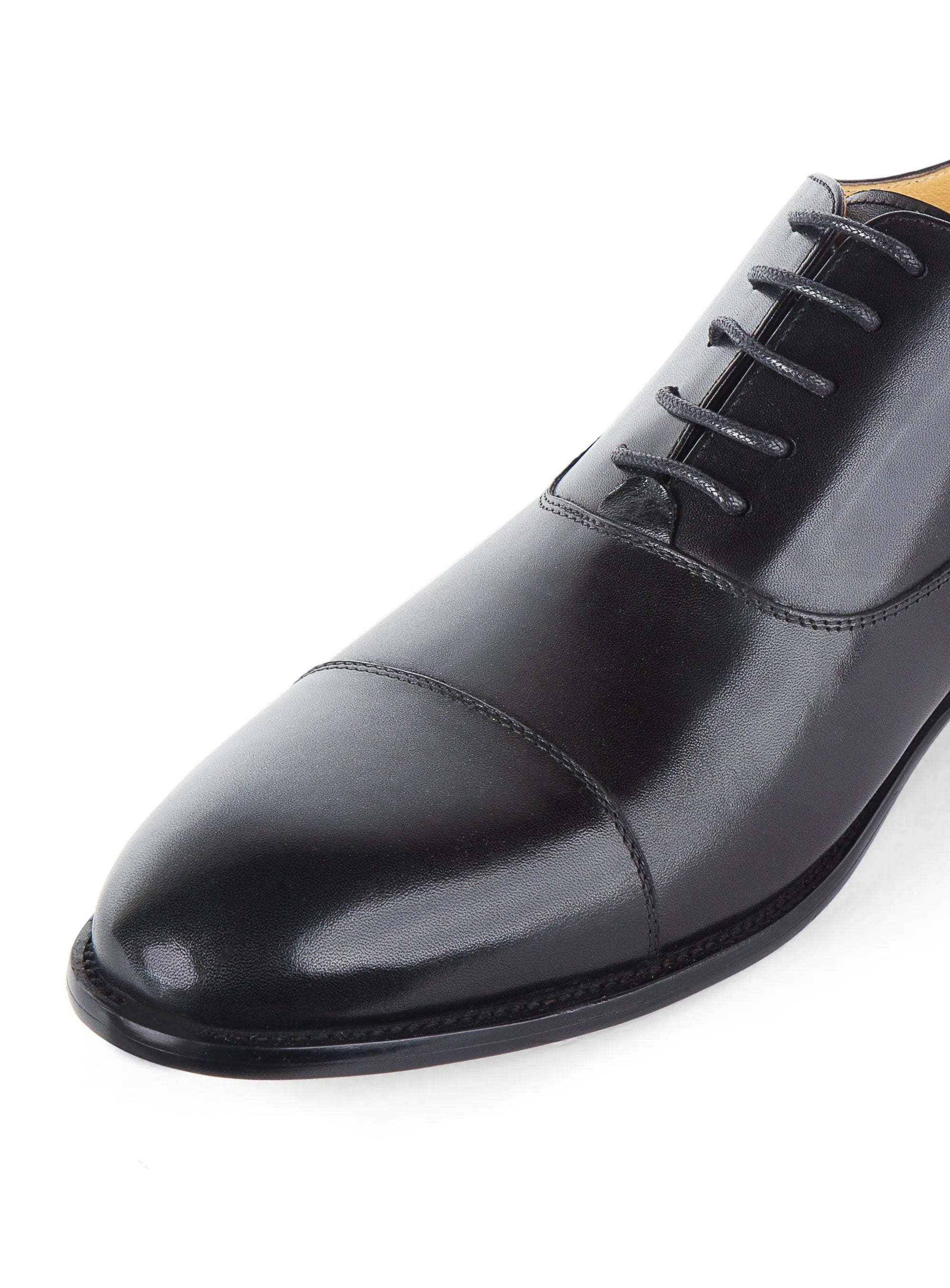 Montisanti Black Toe Cap Derby
