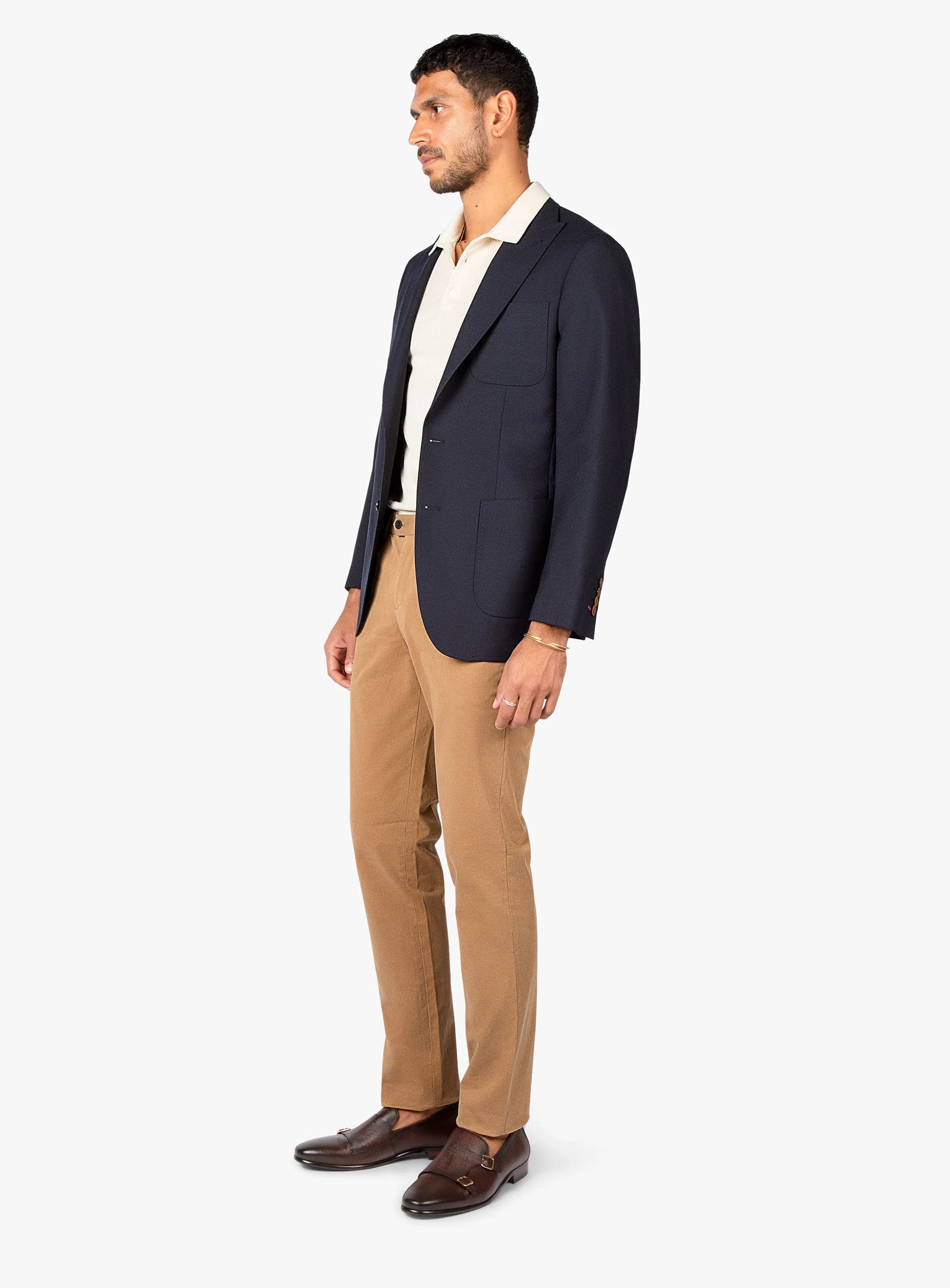 Prato Marzotto Navy Blazer