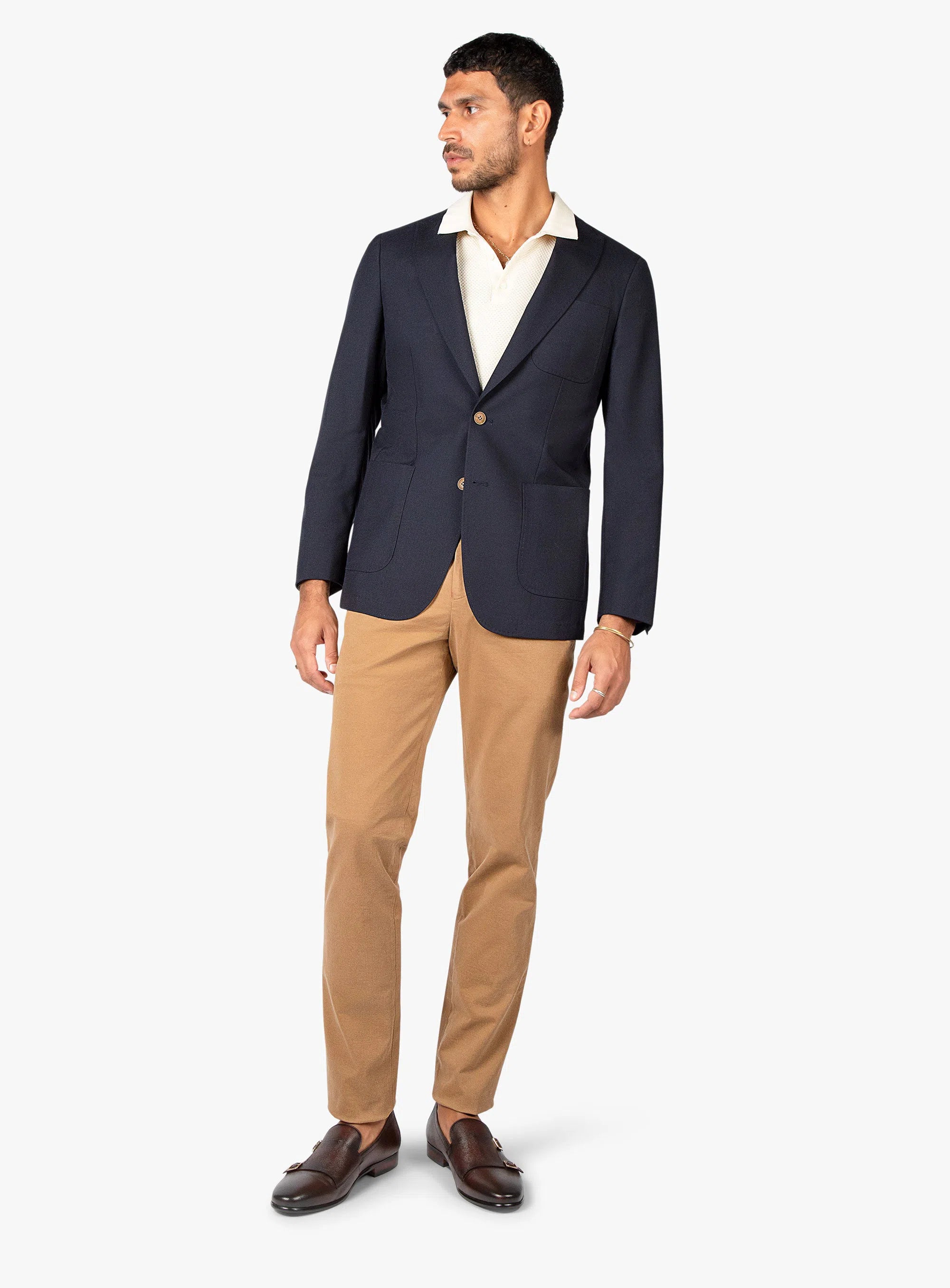 Prato Marzotto Navy Blazer