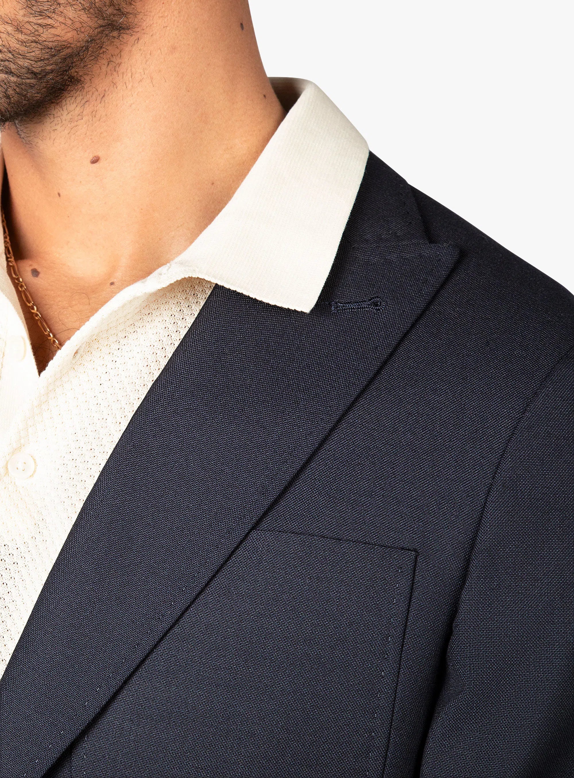Prato Marzotto Navy Blazer