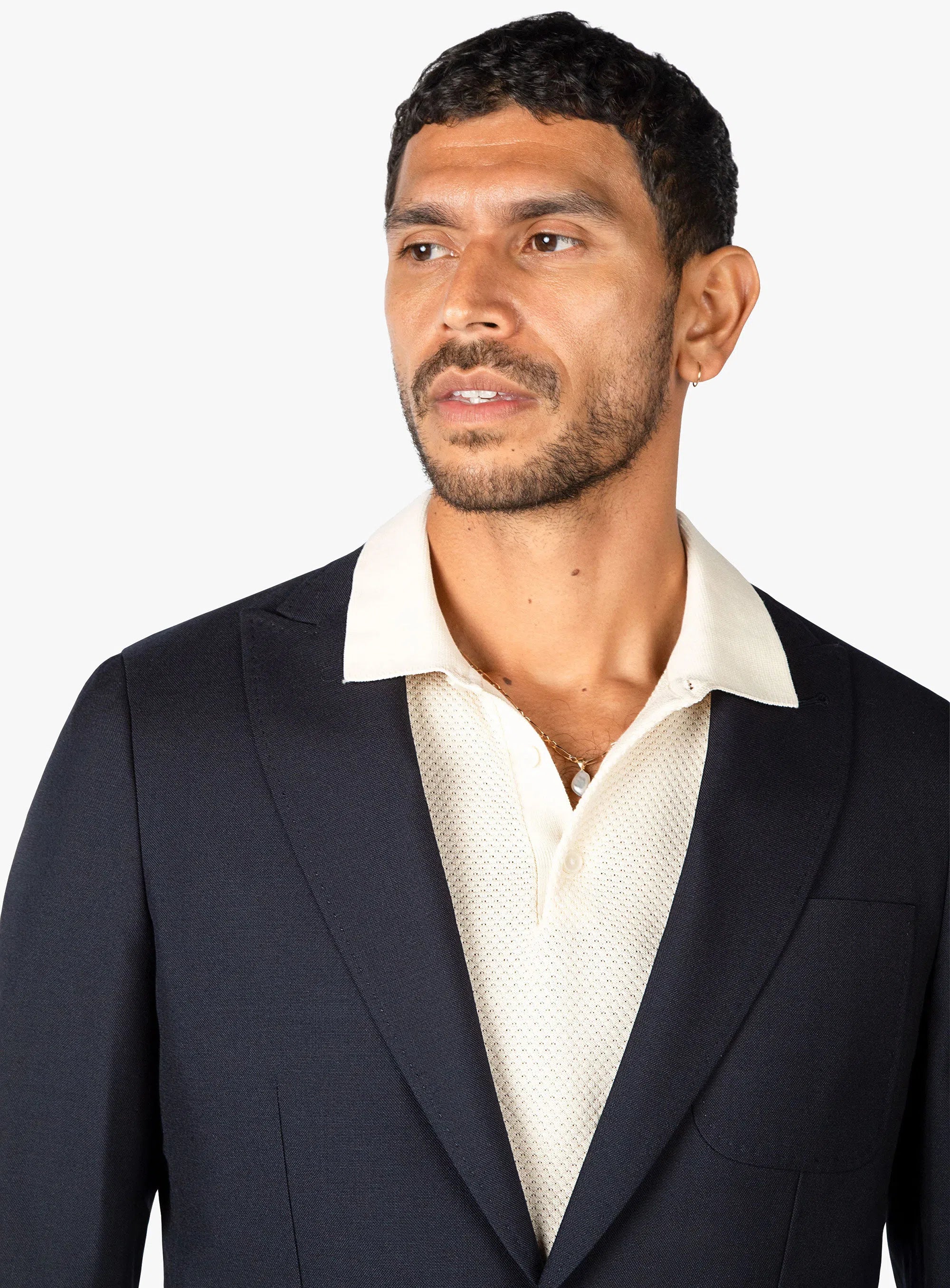 Prato Marzotto Navy Blazer