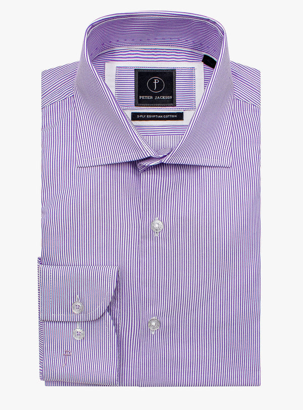 Milan Grape Micro Stripe Shirt