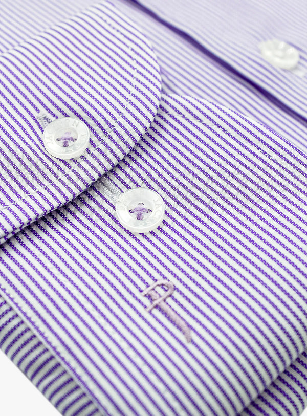 Milan Grape Micro Stripe Shirt