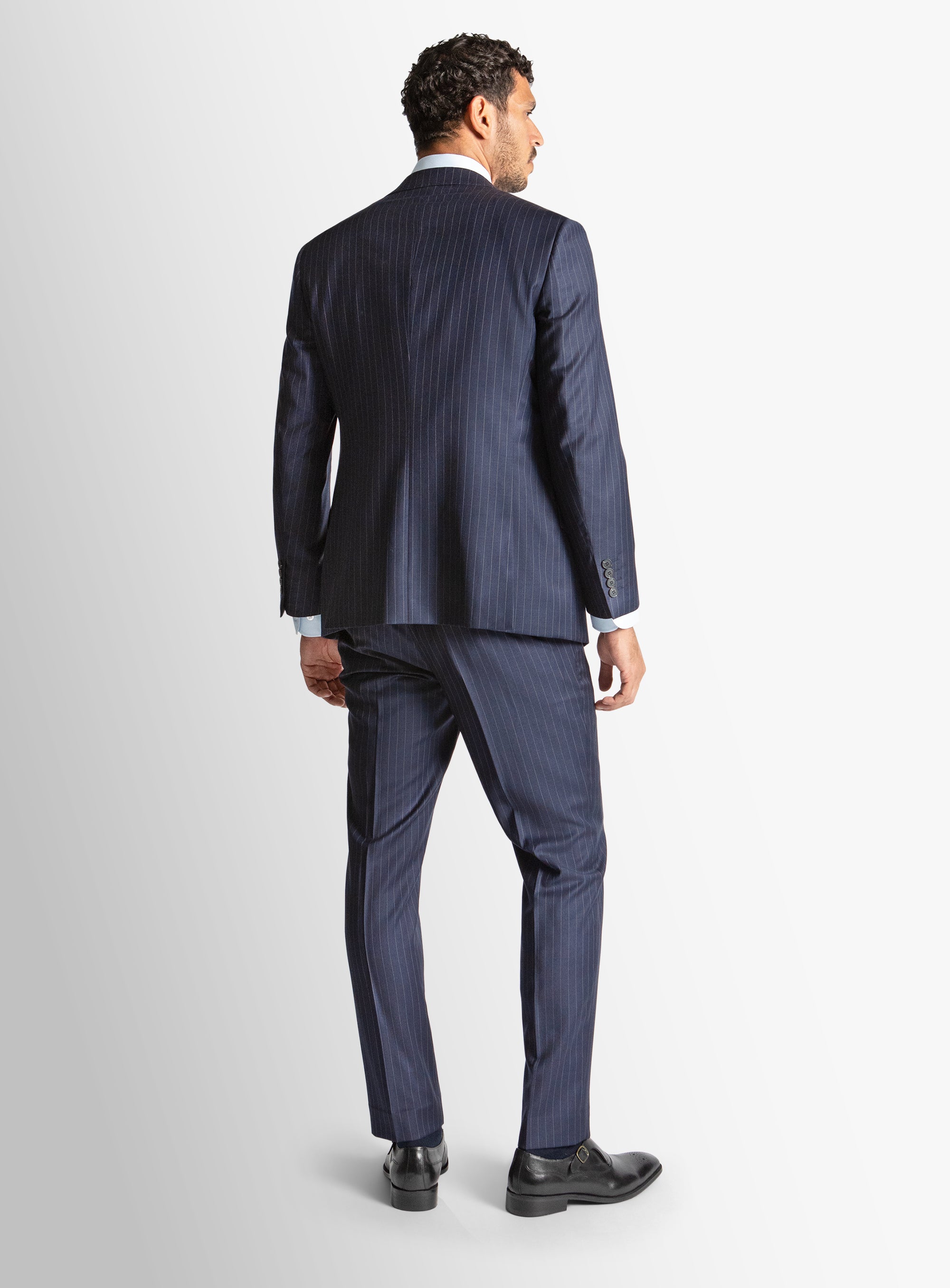 Giancarlo Pinstripe Navy Suit
