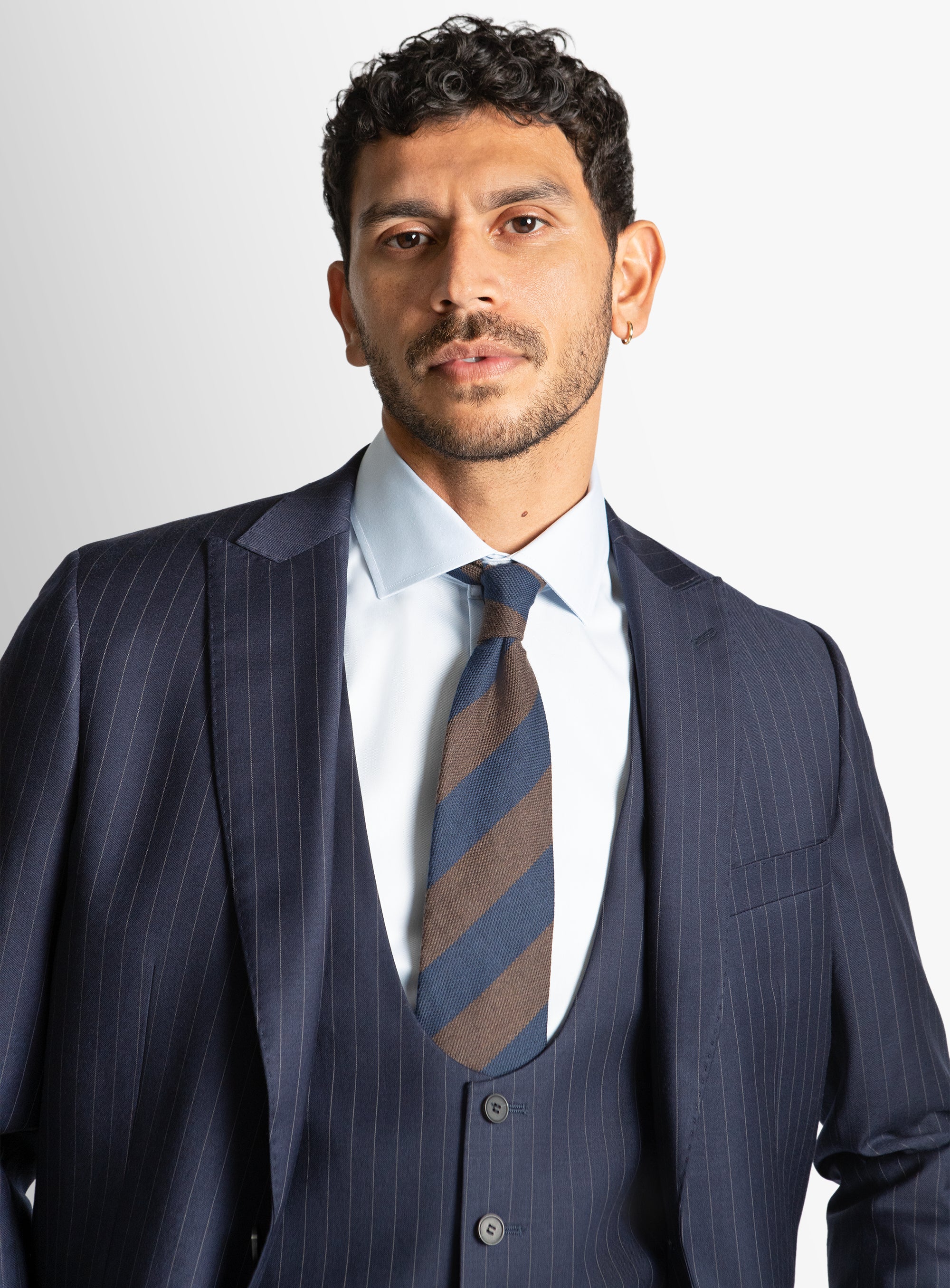 Giancarlo Pinstripe Navy Suit