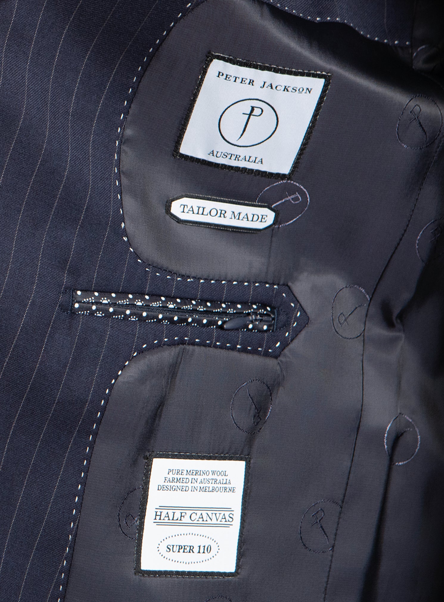 Giancarlo Pinstripe Navy Suit