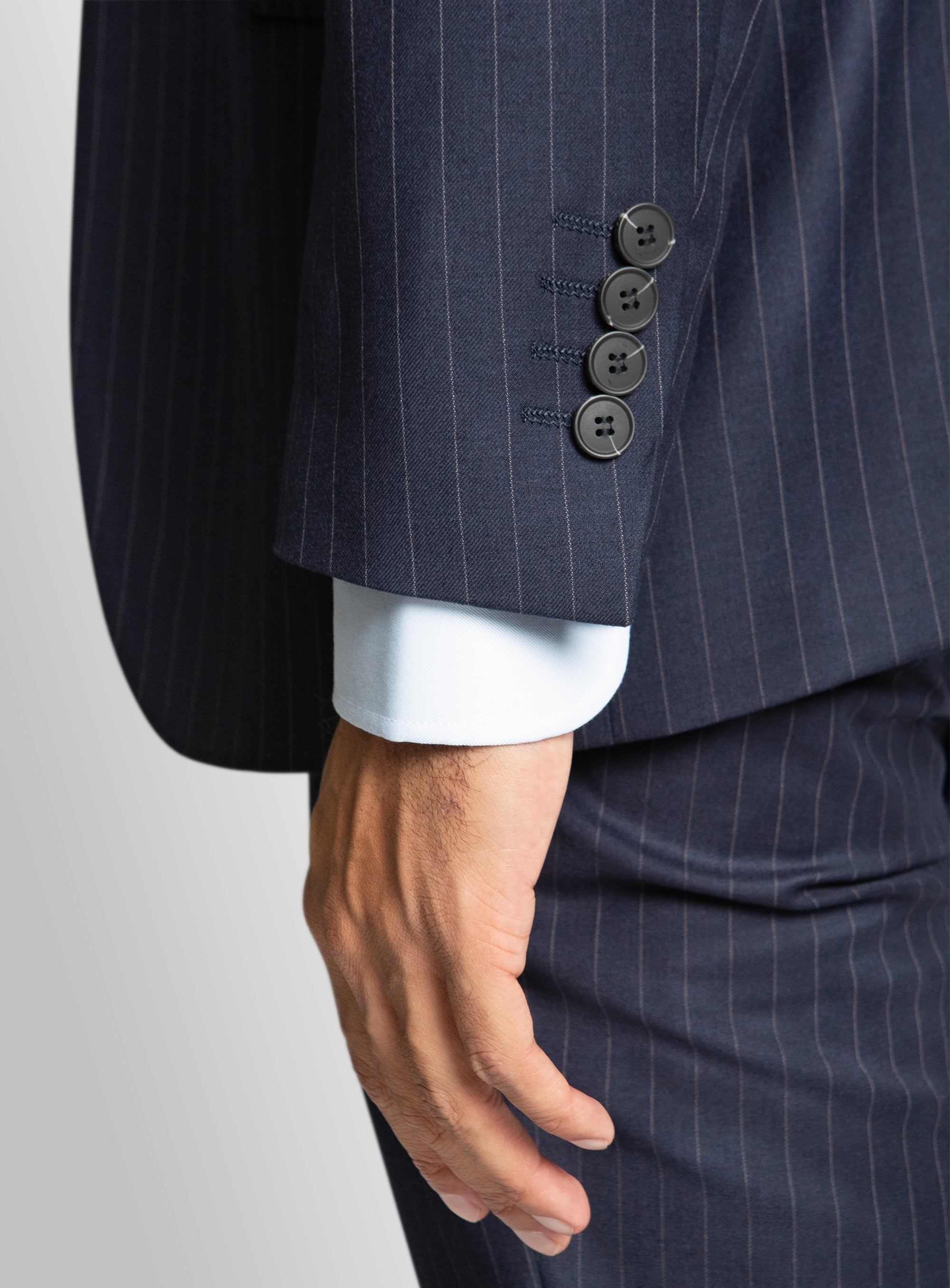 Giancarlo Pinstripe Navy Suit