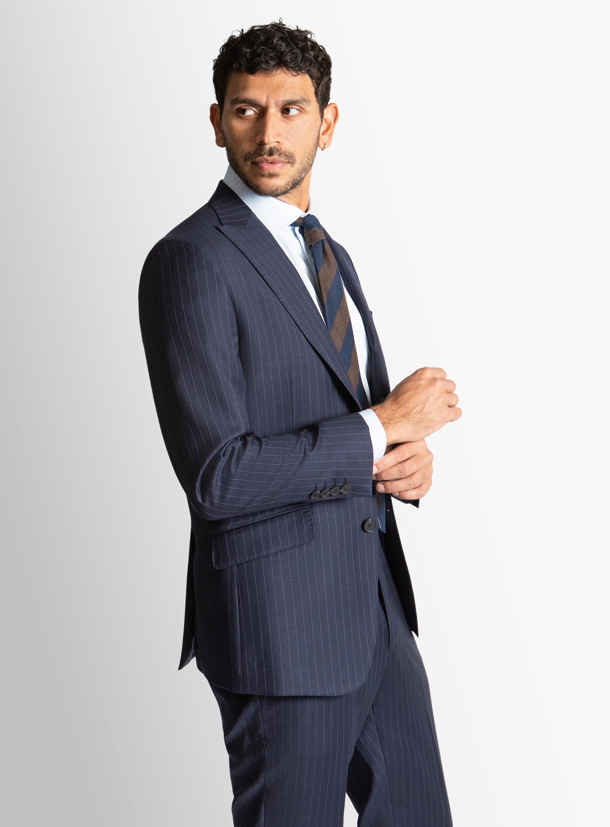 Giancarlo Pinstripe Navy Suit