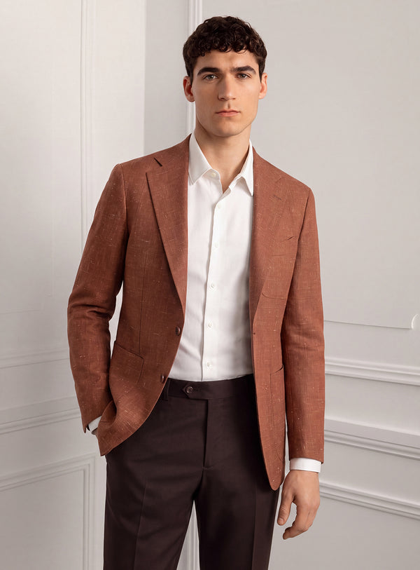 Luzio Basketweave Ginger Sport Jacket