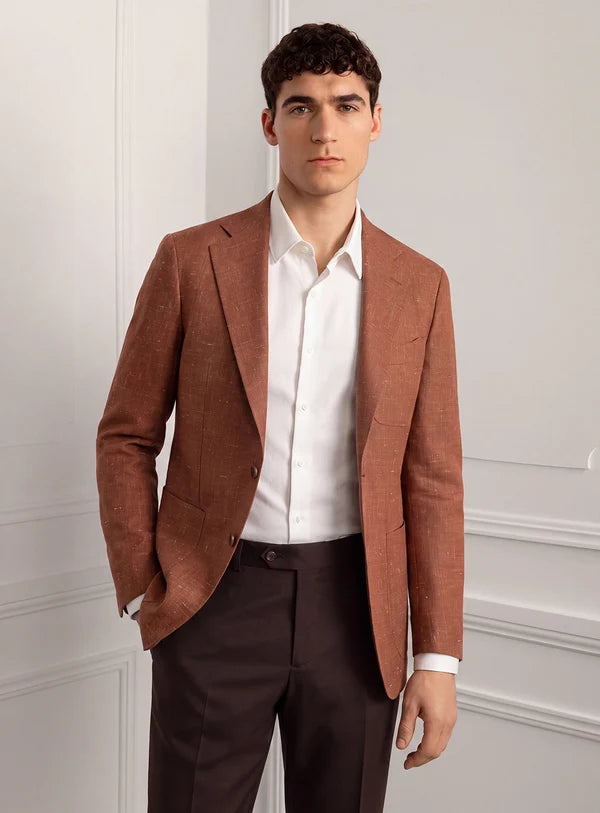 Luzio Basketweave Ginger Sport Jacket