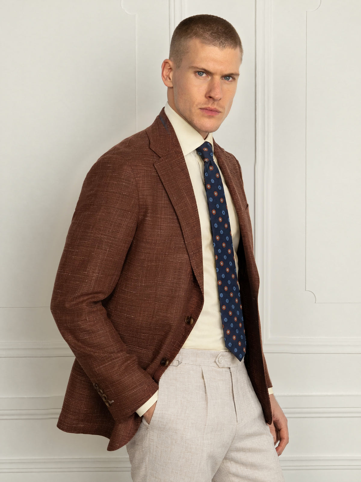 Vitale Basketweave Orange Sport Jacket