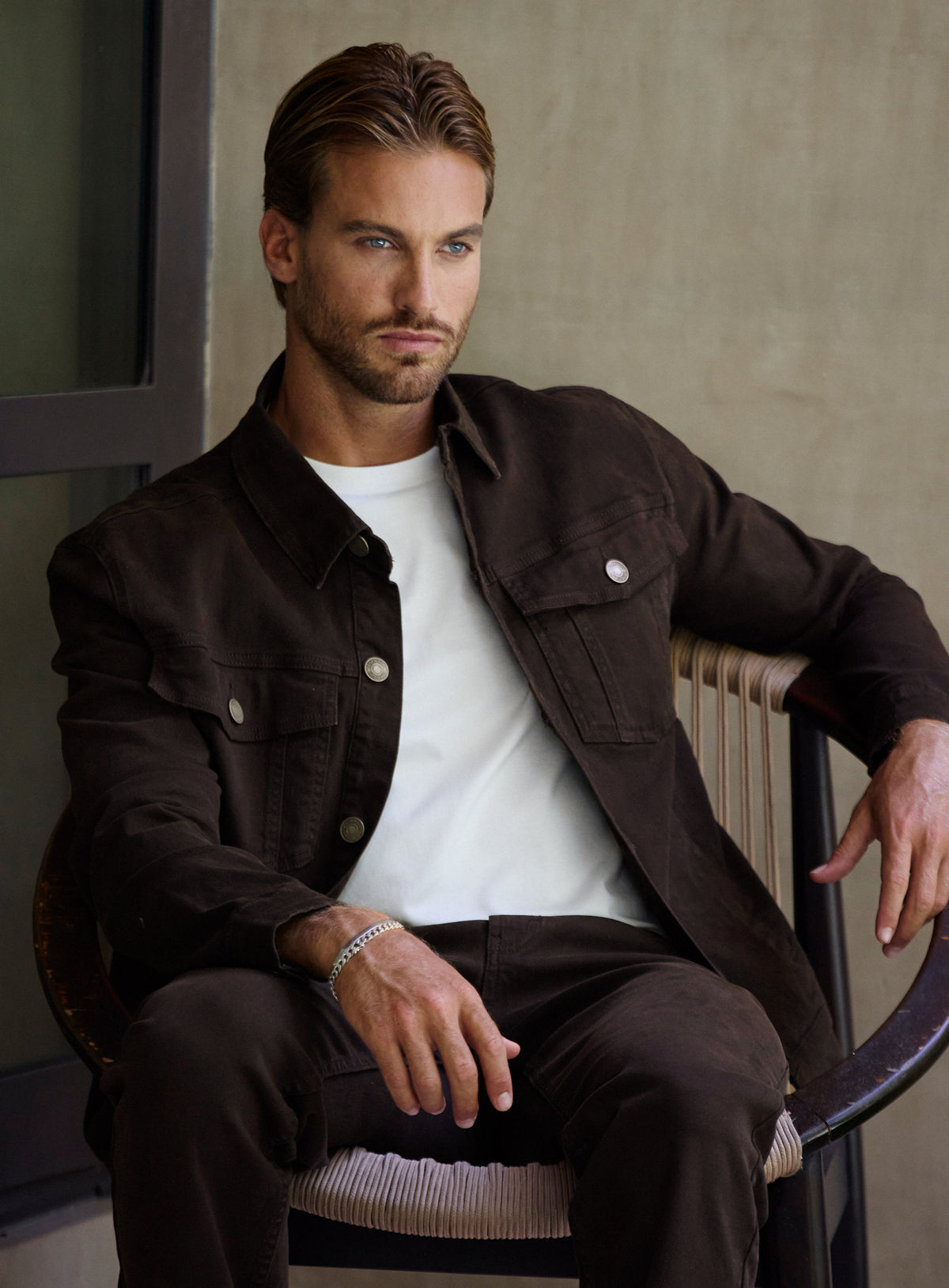Torella Brown Denim Jacket
