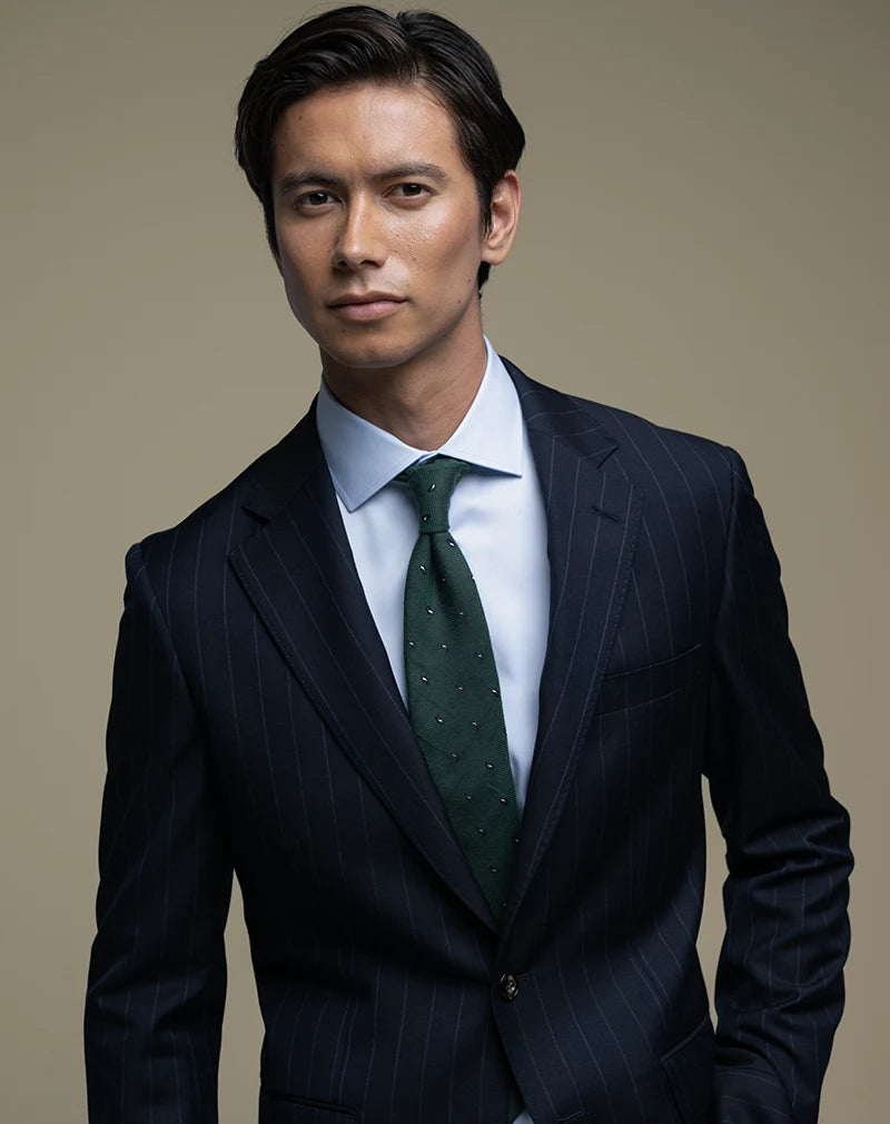 Peter Jackson model wearing a suit