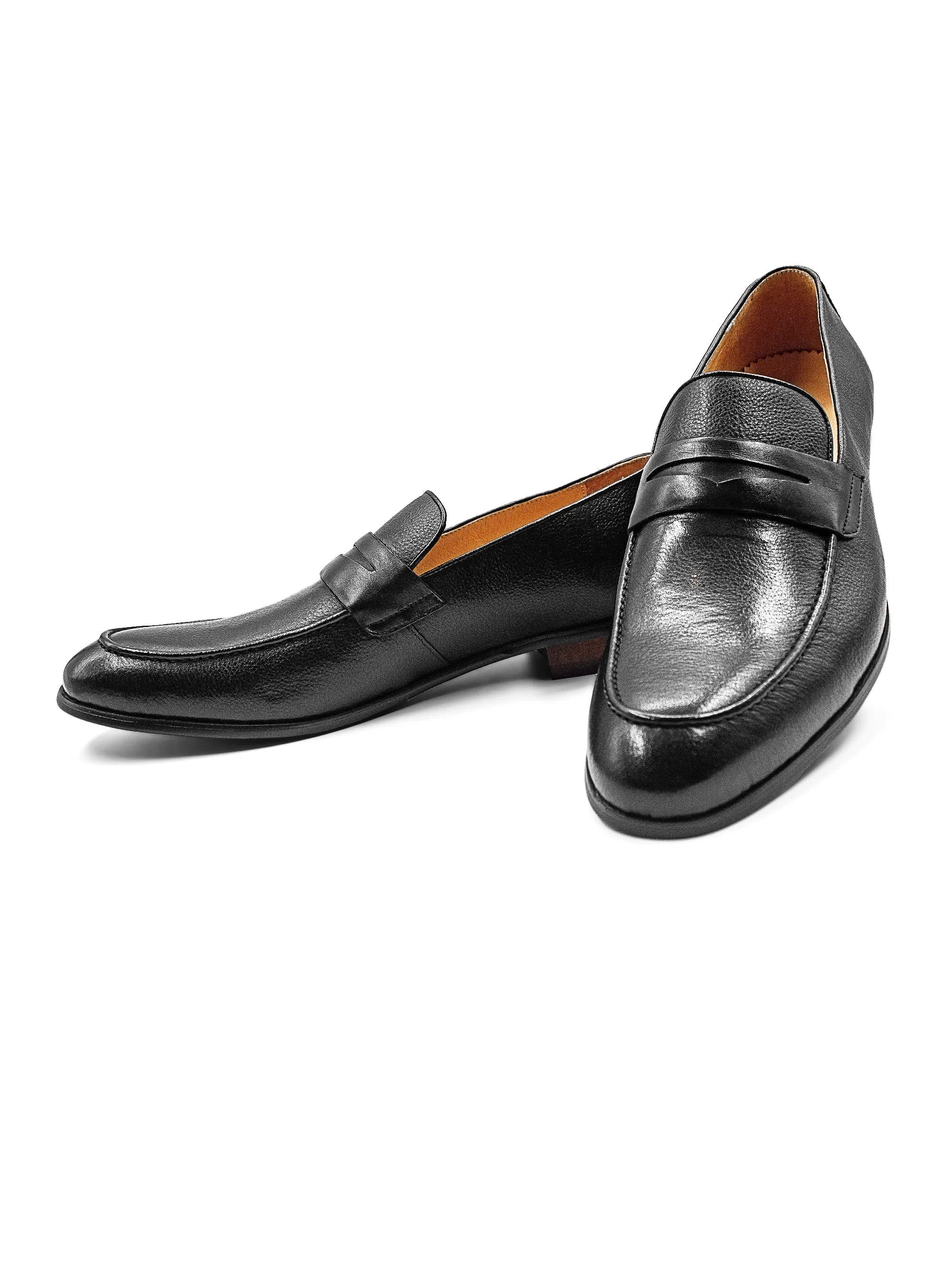 Albinoni Black Penny Loafer