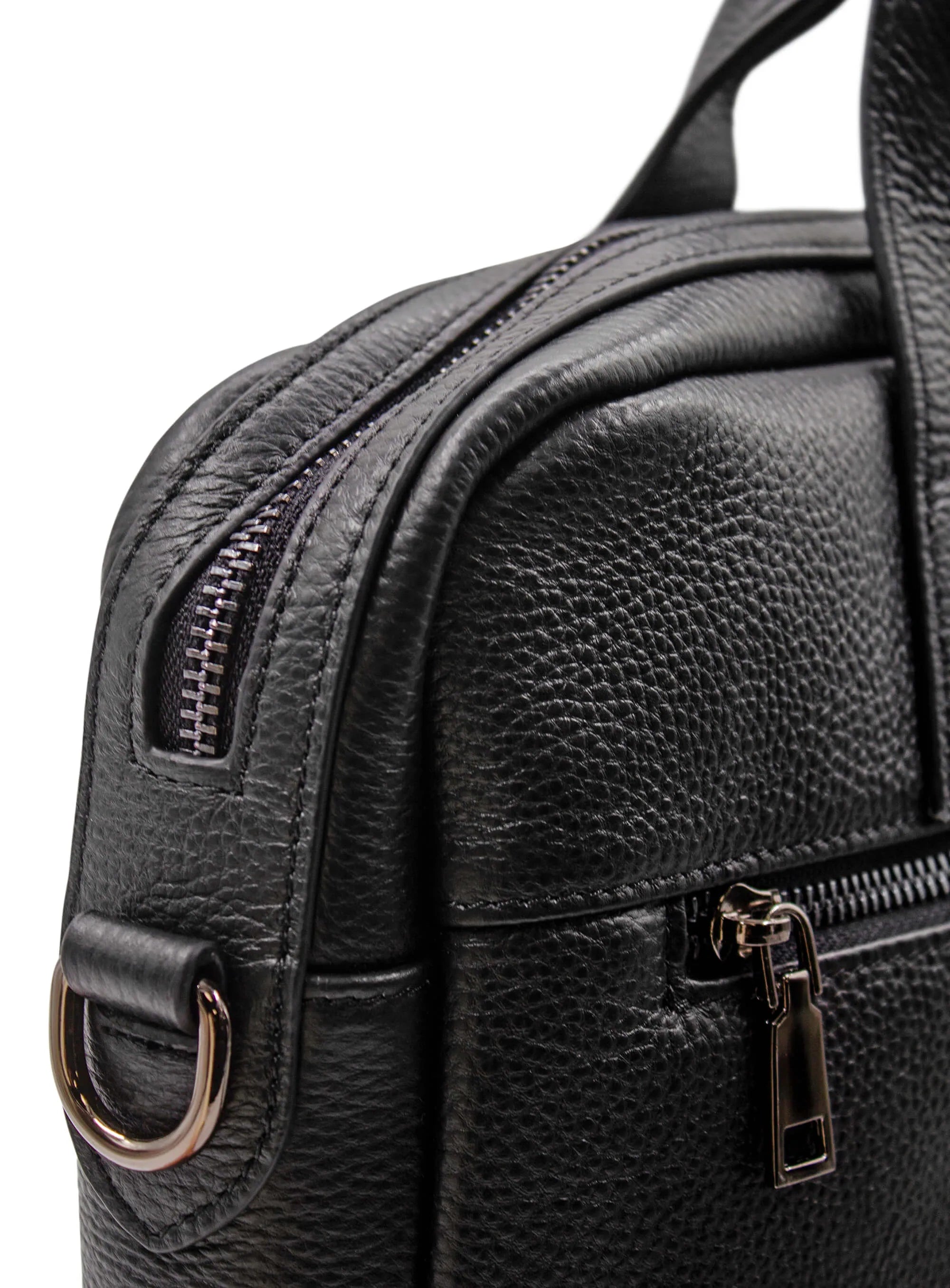 Aldo Black Leather Briefcase