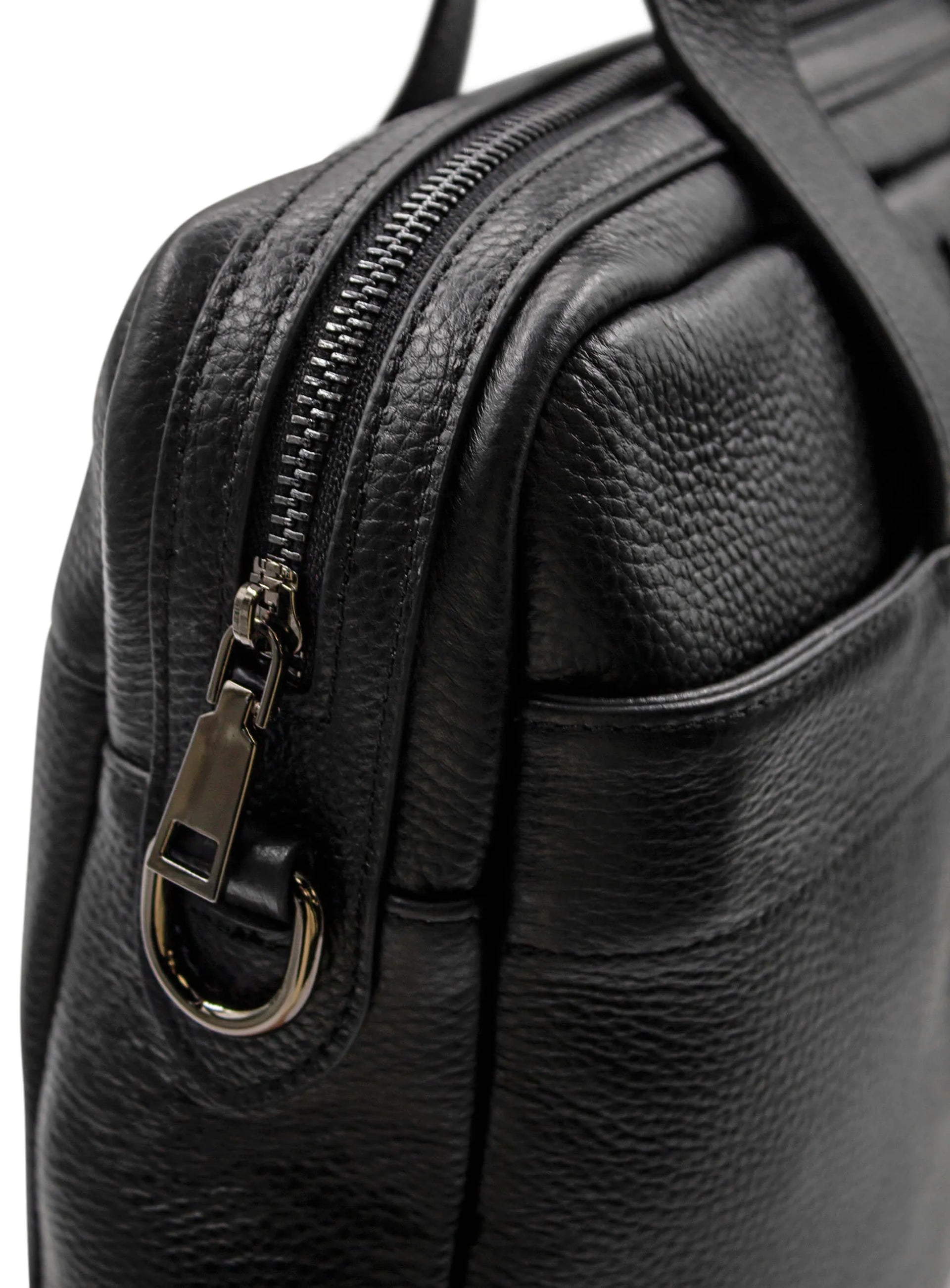 Aldo Black Leather Briefcase