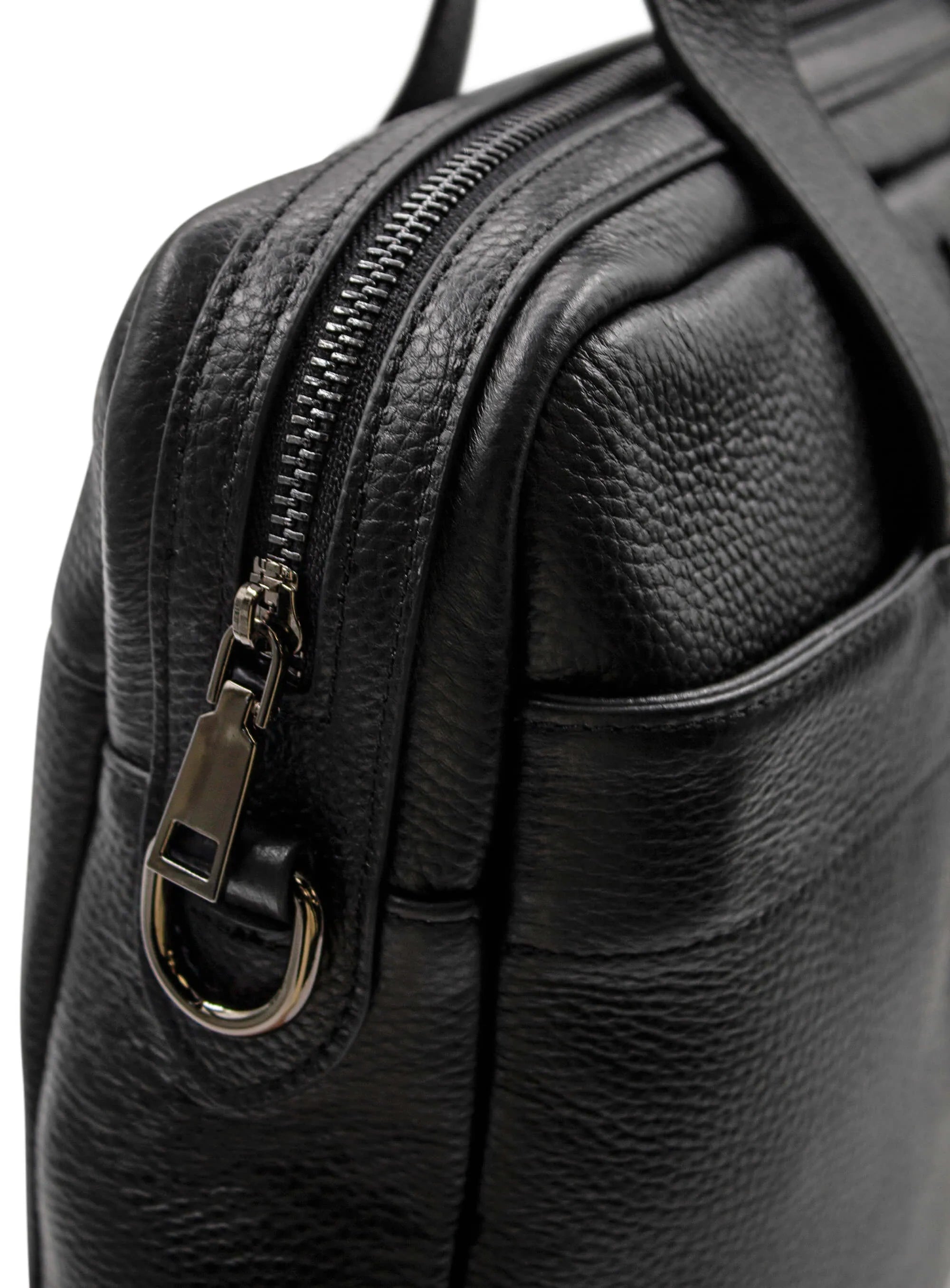 Aldo Black Leather Briefcase