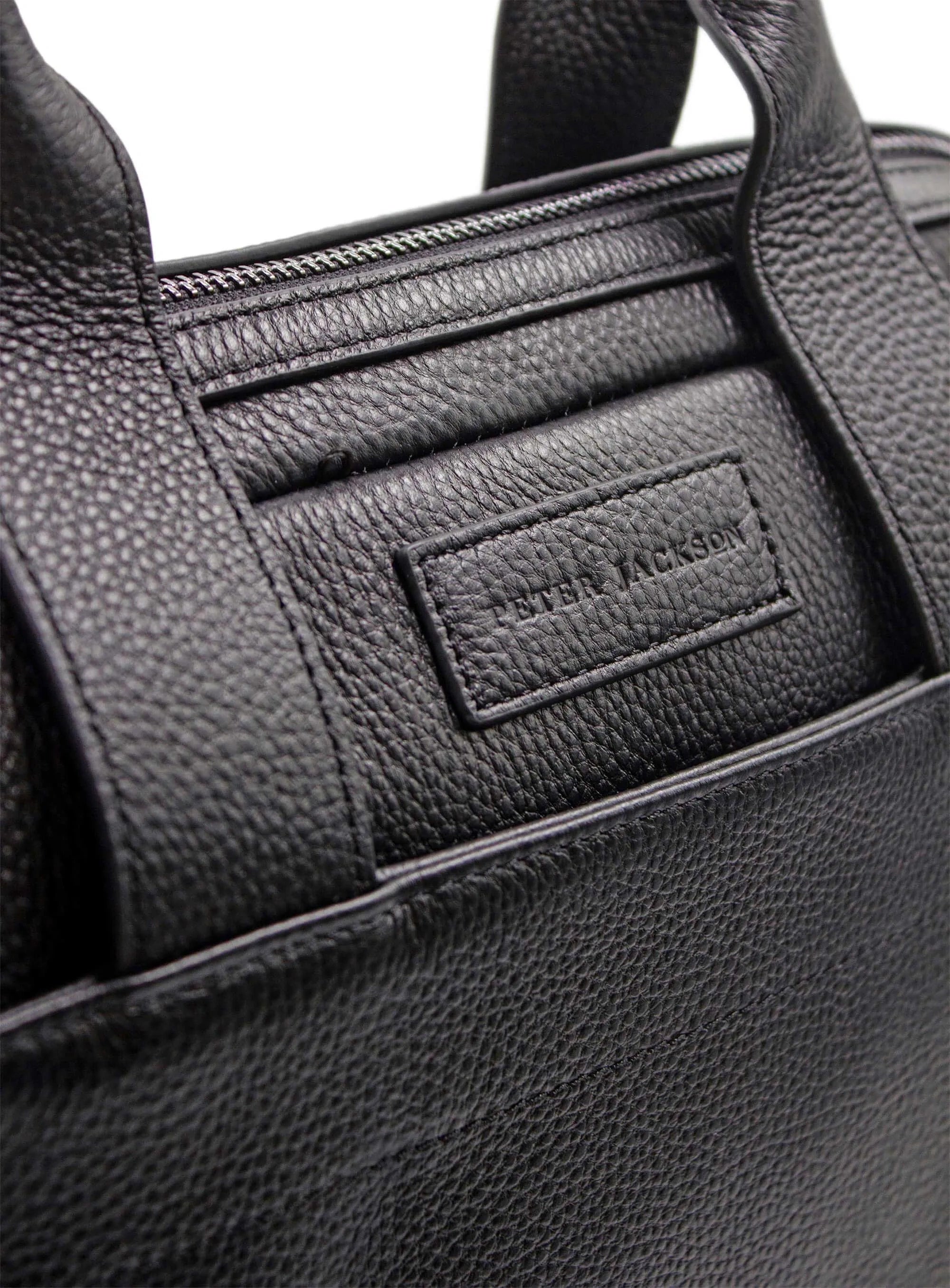 Aldo Black Leather Briefcase
