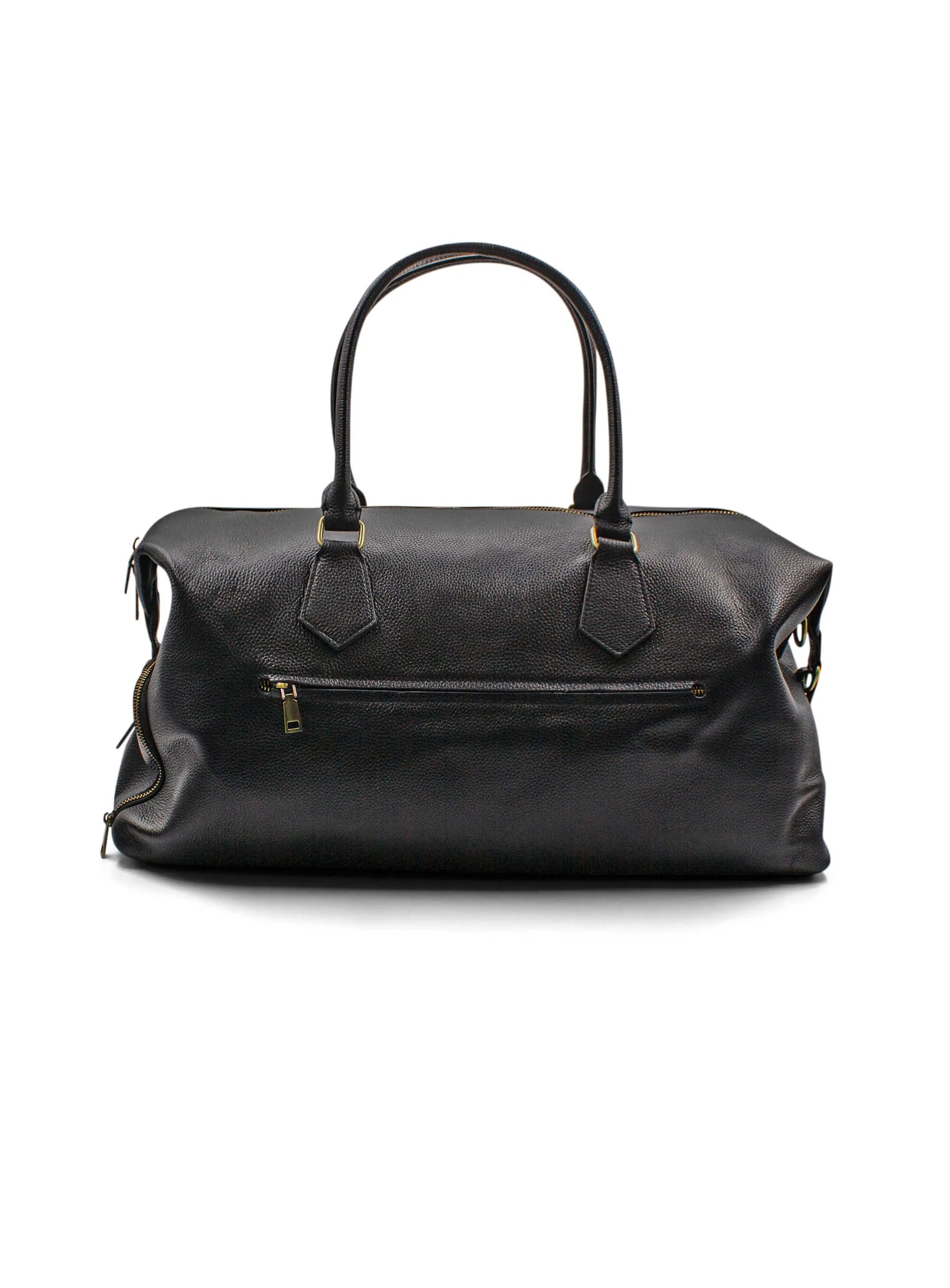 Alessio Black Pebbled Leather Bag