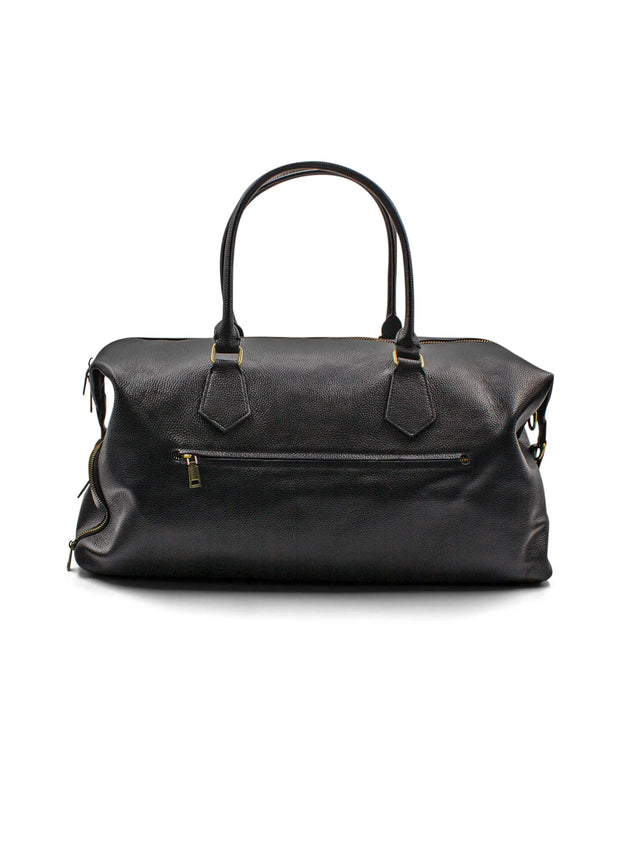 Alessio Black Pebbled Leather Bag