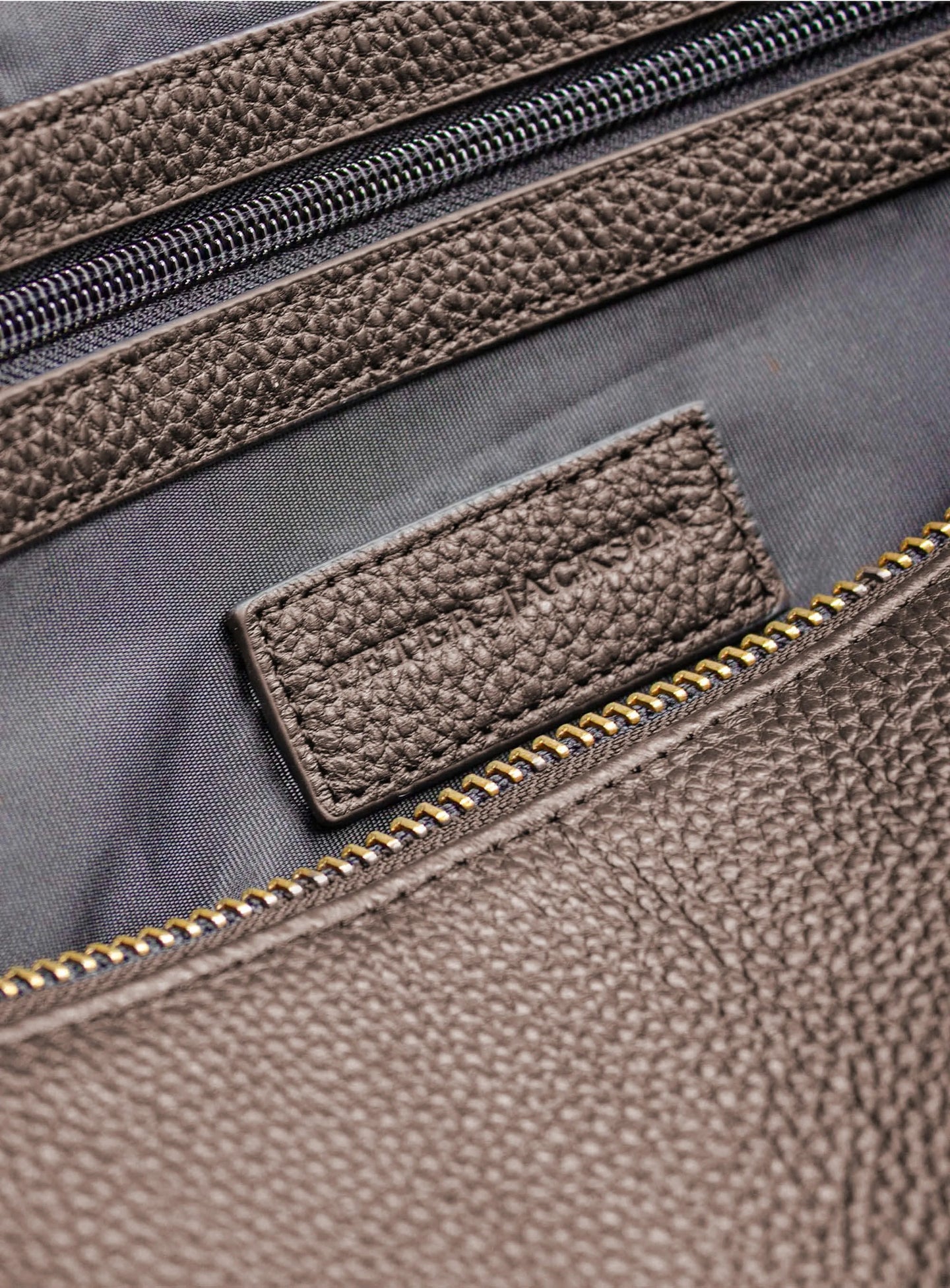 Alessio Brown Pebbled Leather Bag