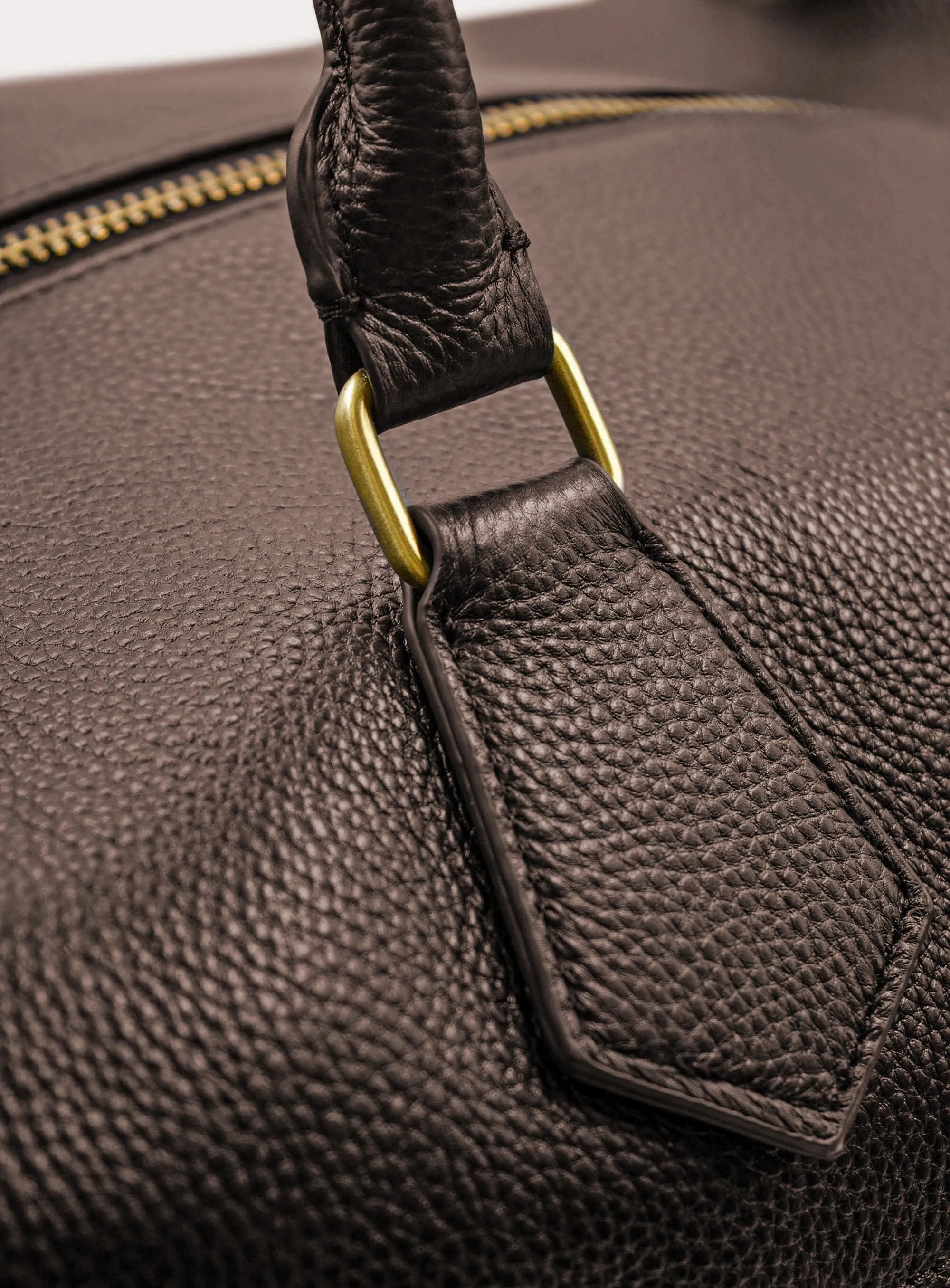 Alessio Brown Pebbled Leather Bag