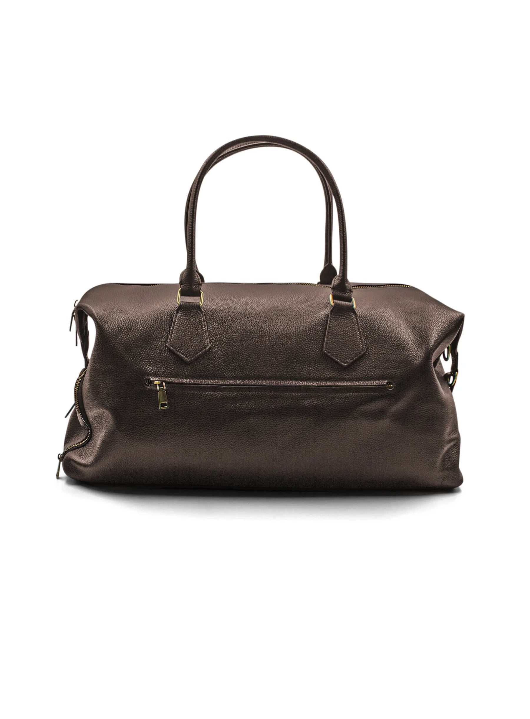Alessio Brown Pebbled Leather Bag