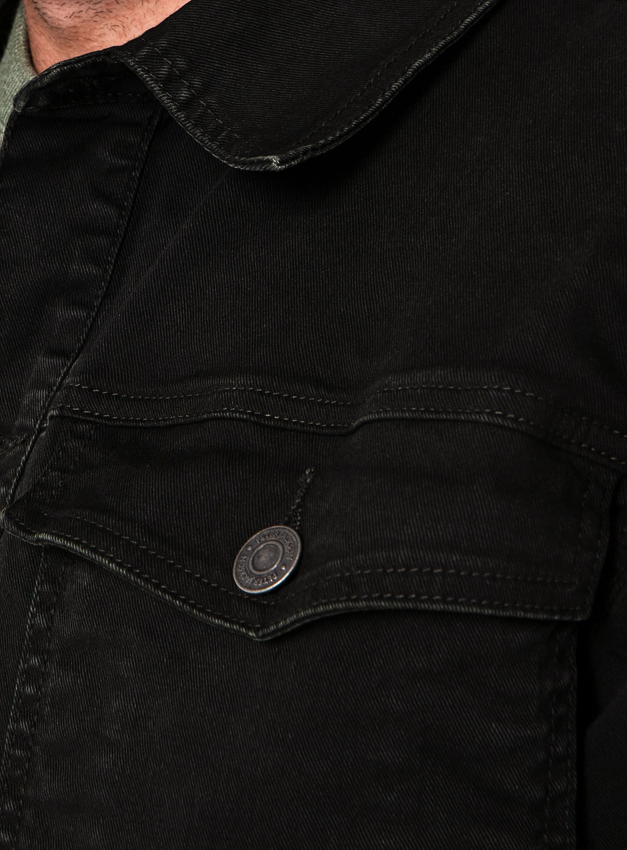 Alessio Dark Olive Denim Jacket