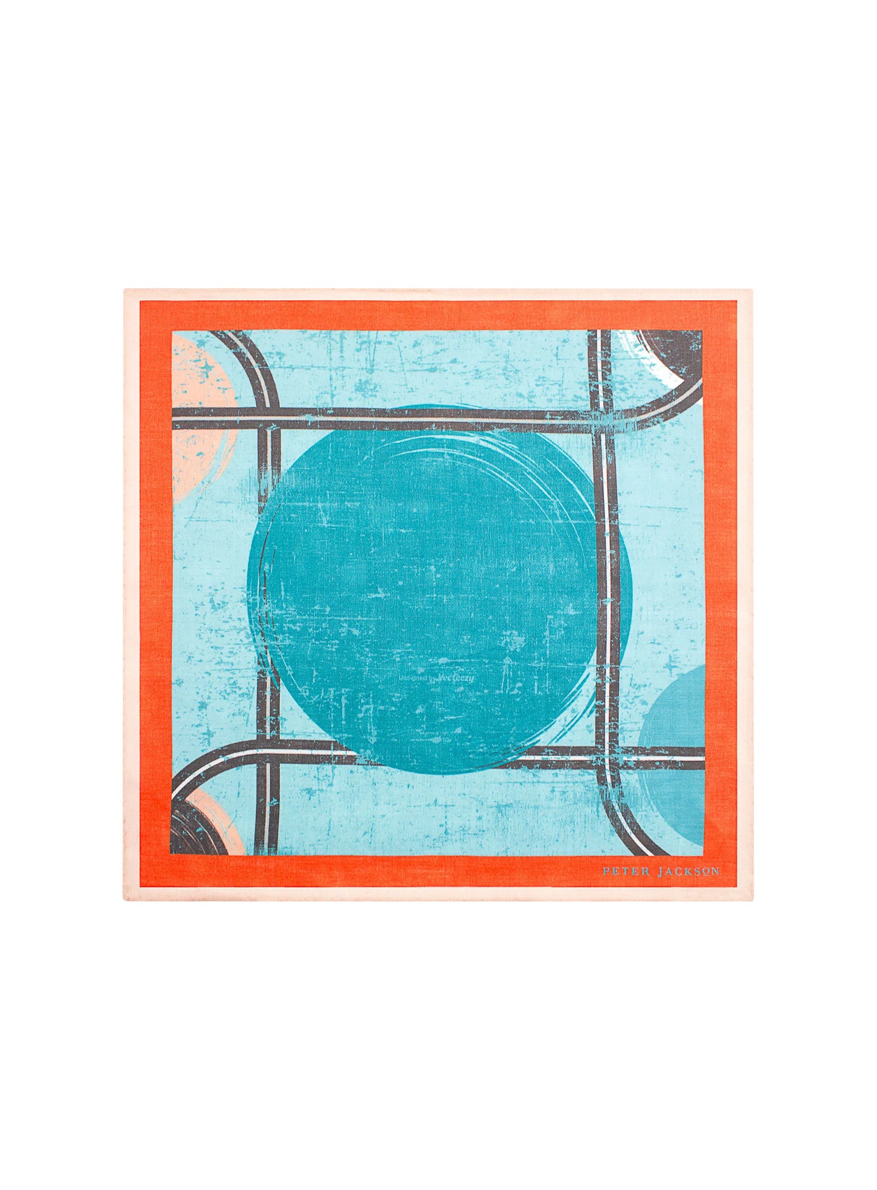Aqua Sunset Pocket Square