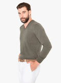 Arco Merino Sage V-Neck Knit