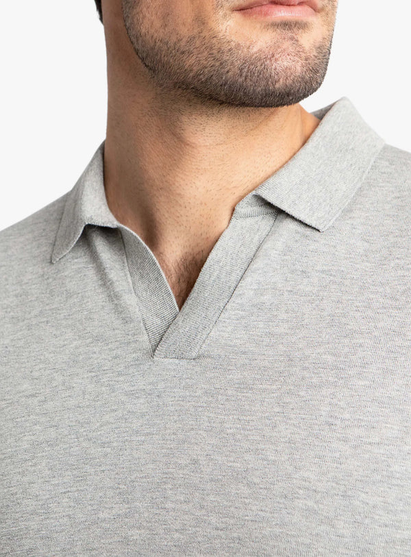 Asti Short Sleeve Grey Marle Polo