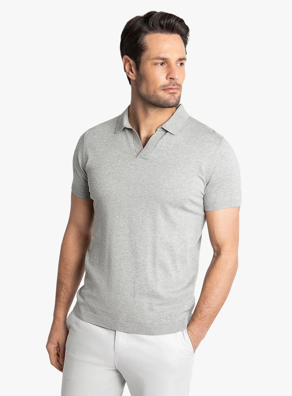 Asti Short Sleeve Grey Marle Polo