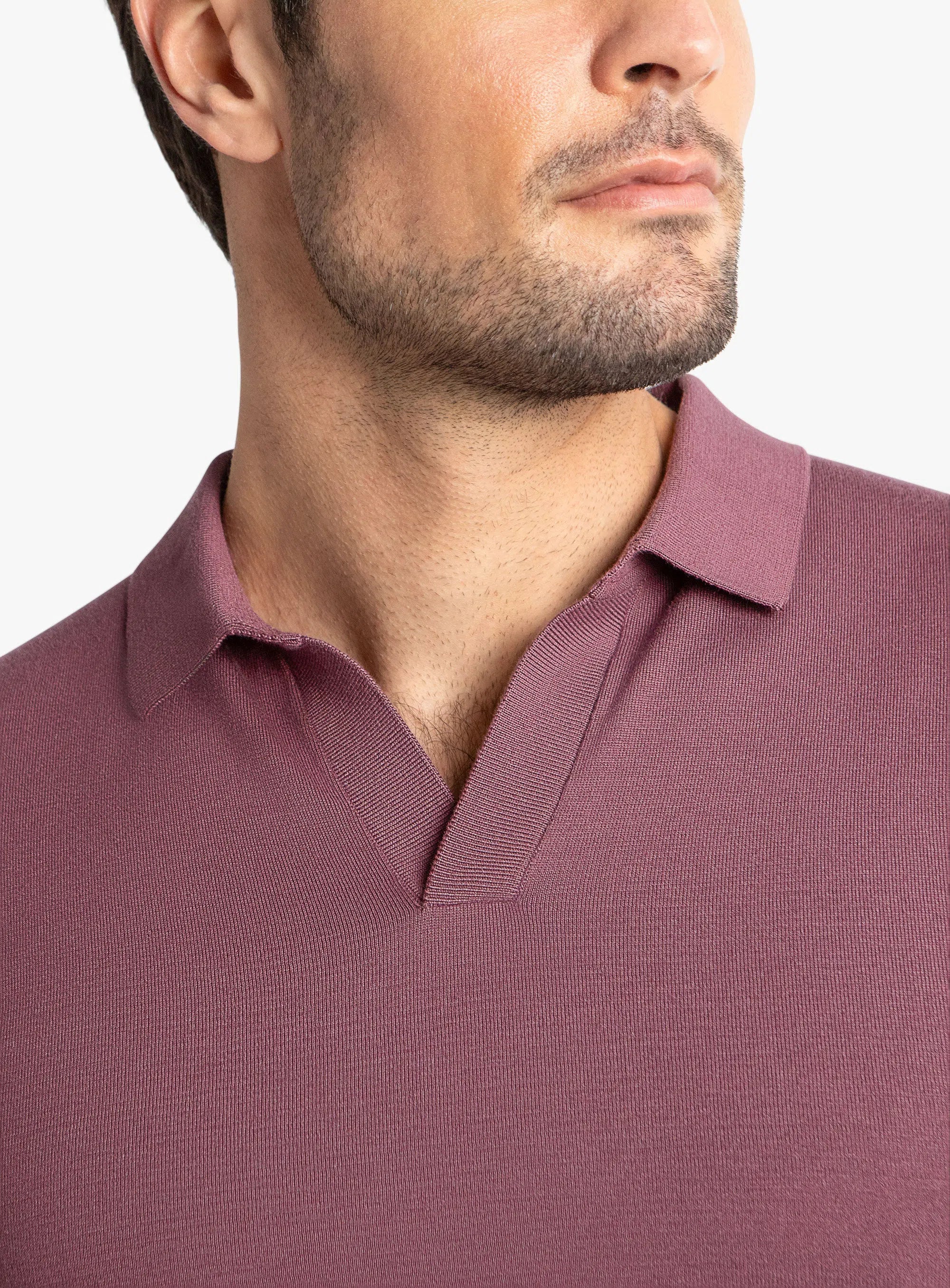 Asti Short Sleeve Plum Polo