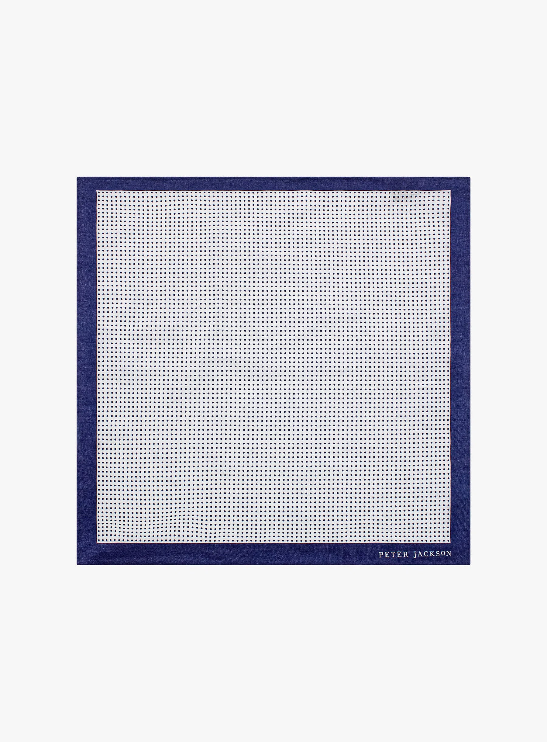 Blue Subtle Spotted Pocket Square