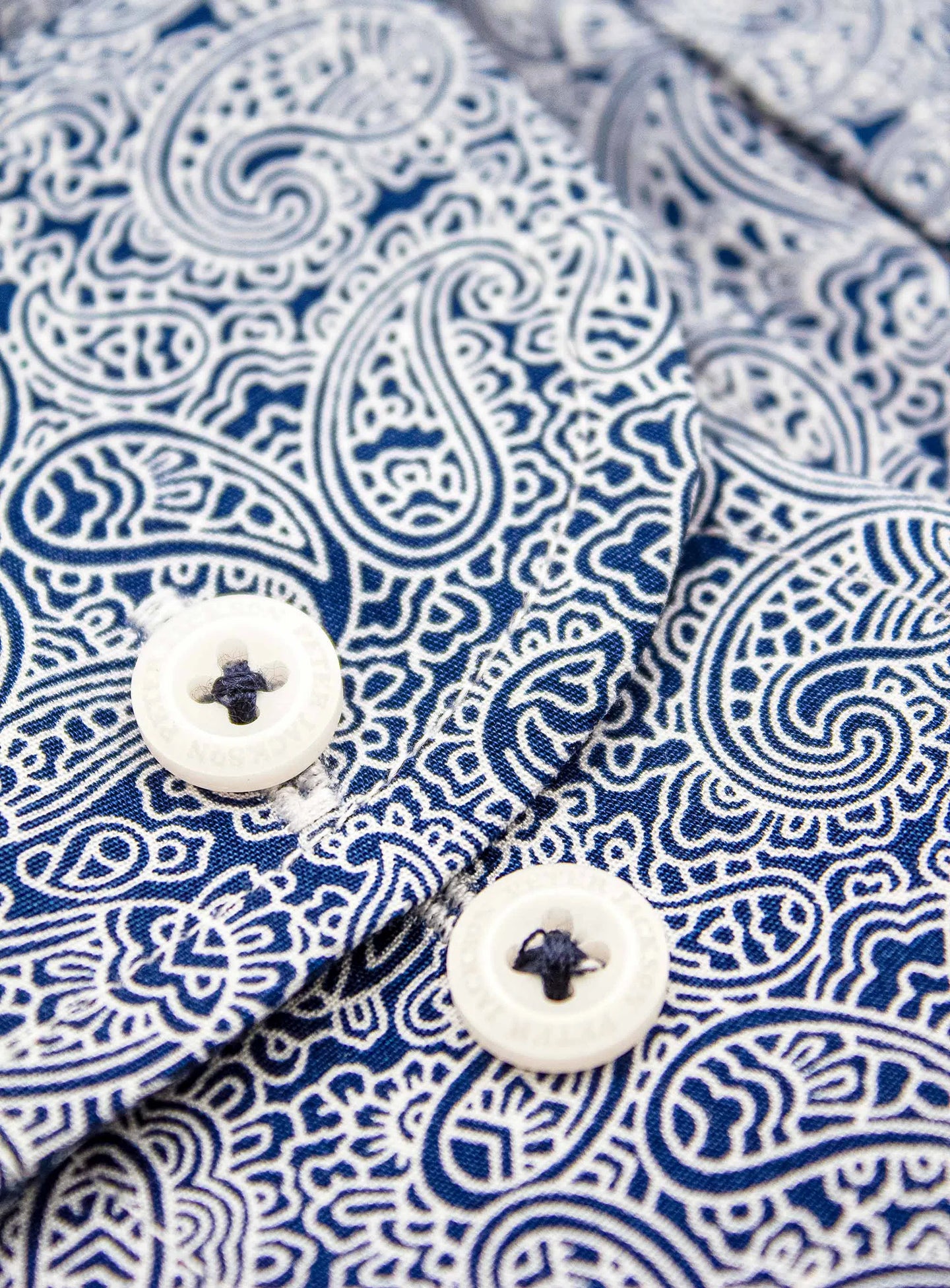 Bolzano Navy Paisley Shirt