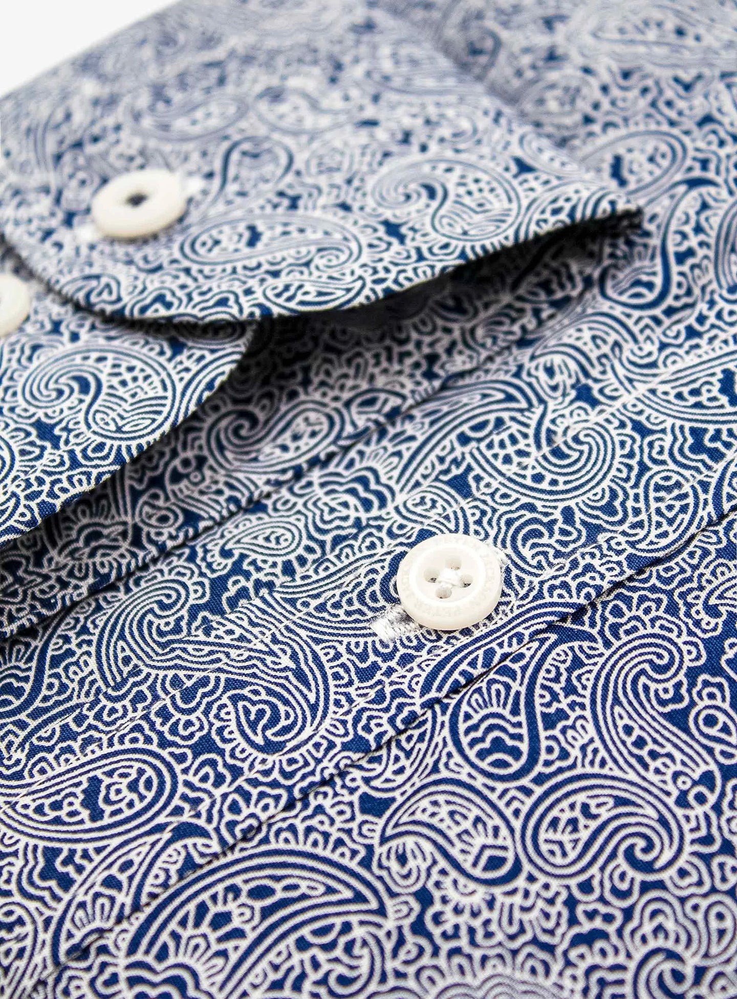 Bolzano Navy Paisley Shirt