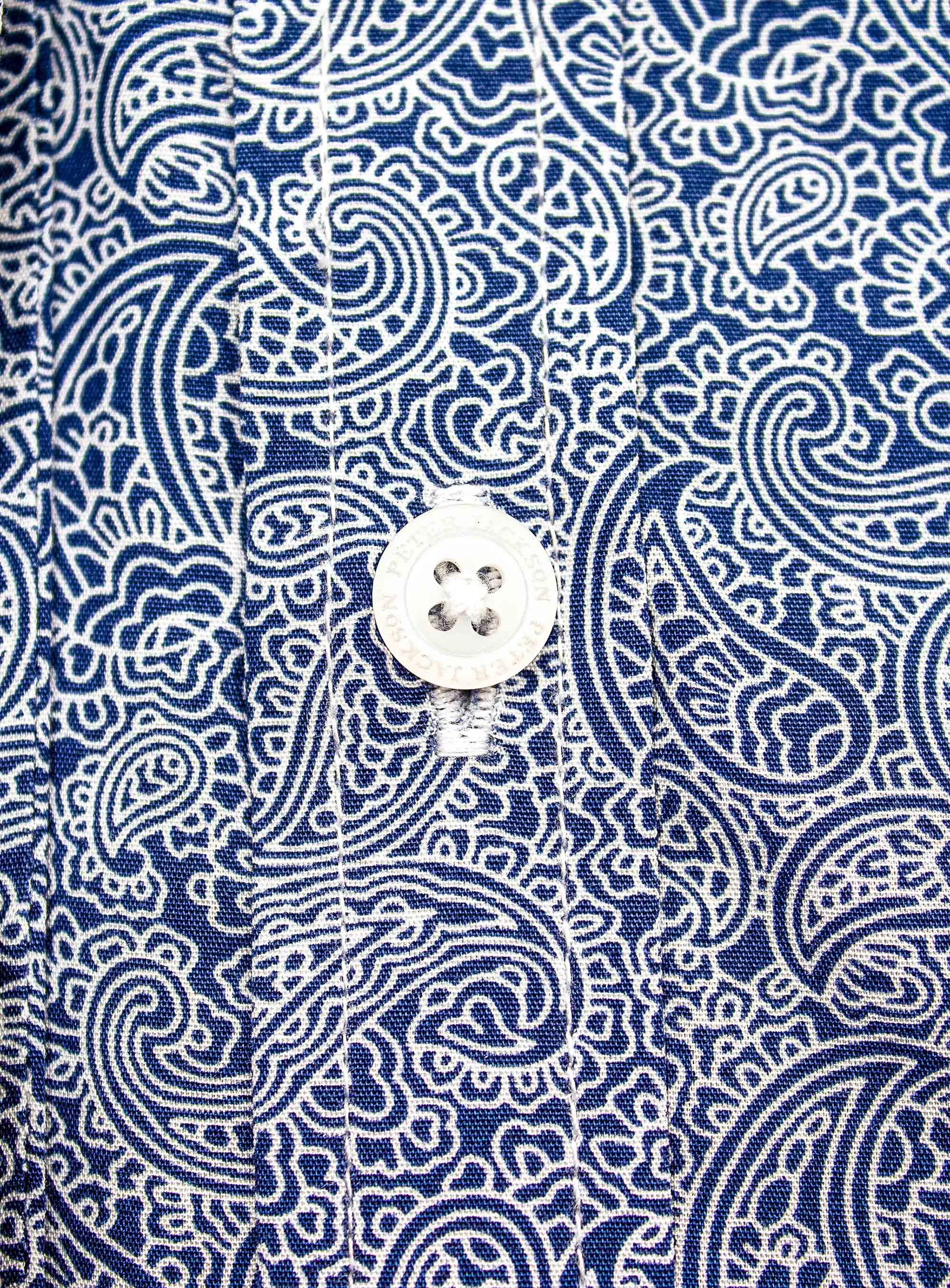 Bolzano Navy Paisley Shirt