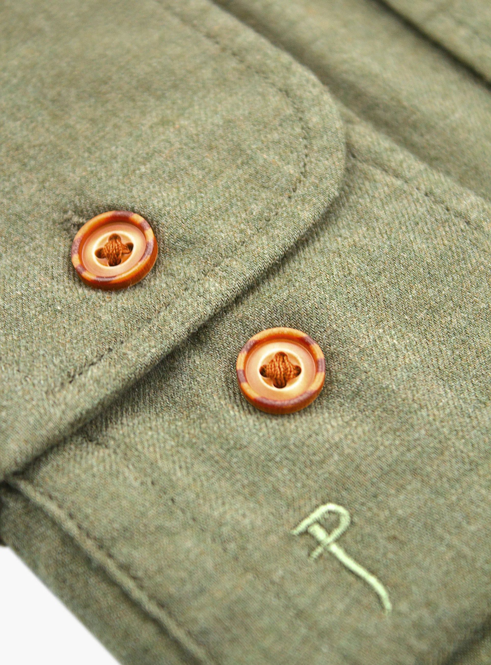 Bolzano Sage Flannel Shirt