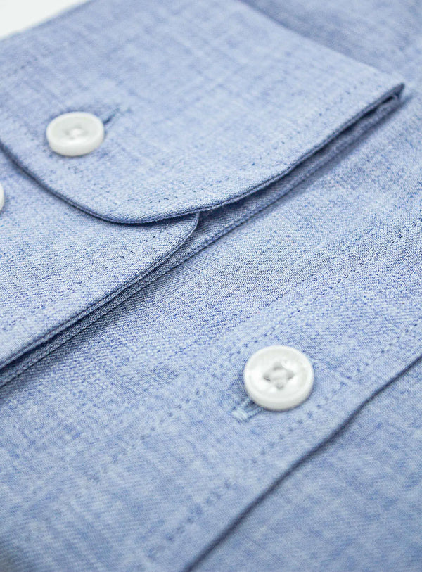 Bolzano Sky Blue Flannel Shirt