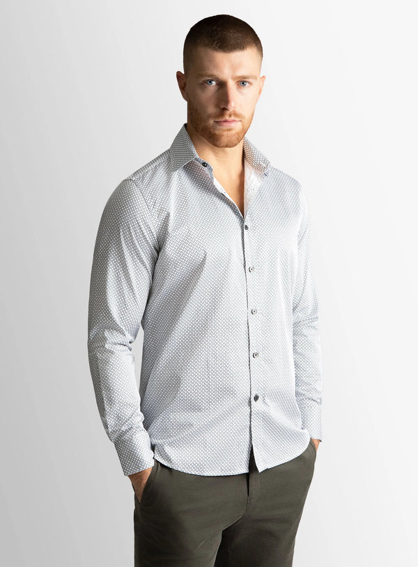 Bolzano White Base with Black Print