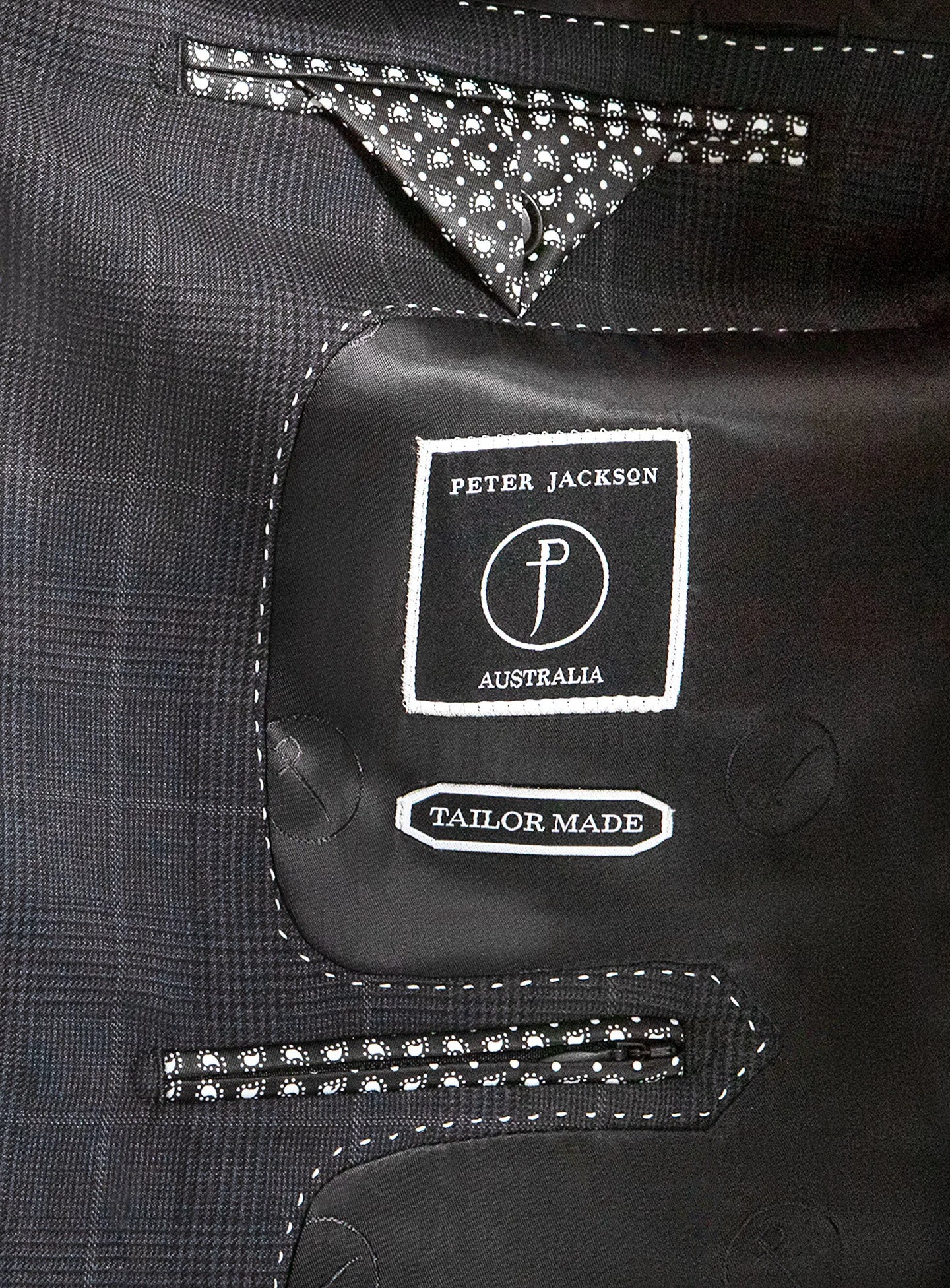 Brad Charcoal Glen Check Jacket