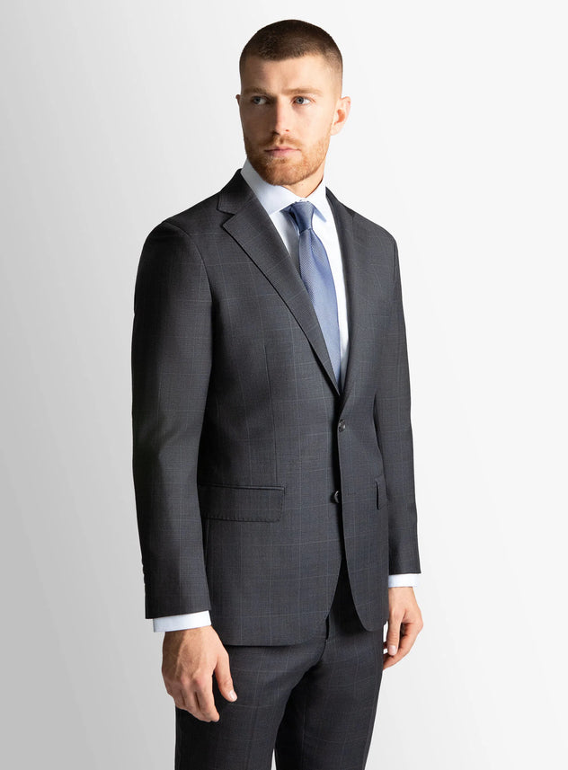 Brad Charcoal Glen Check Jacket