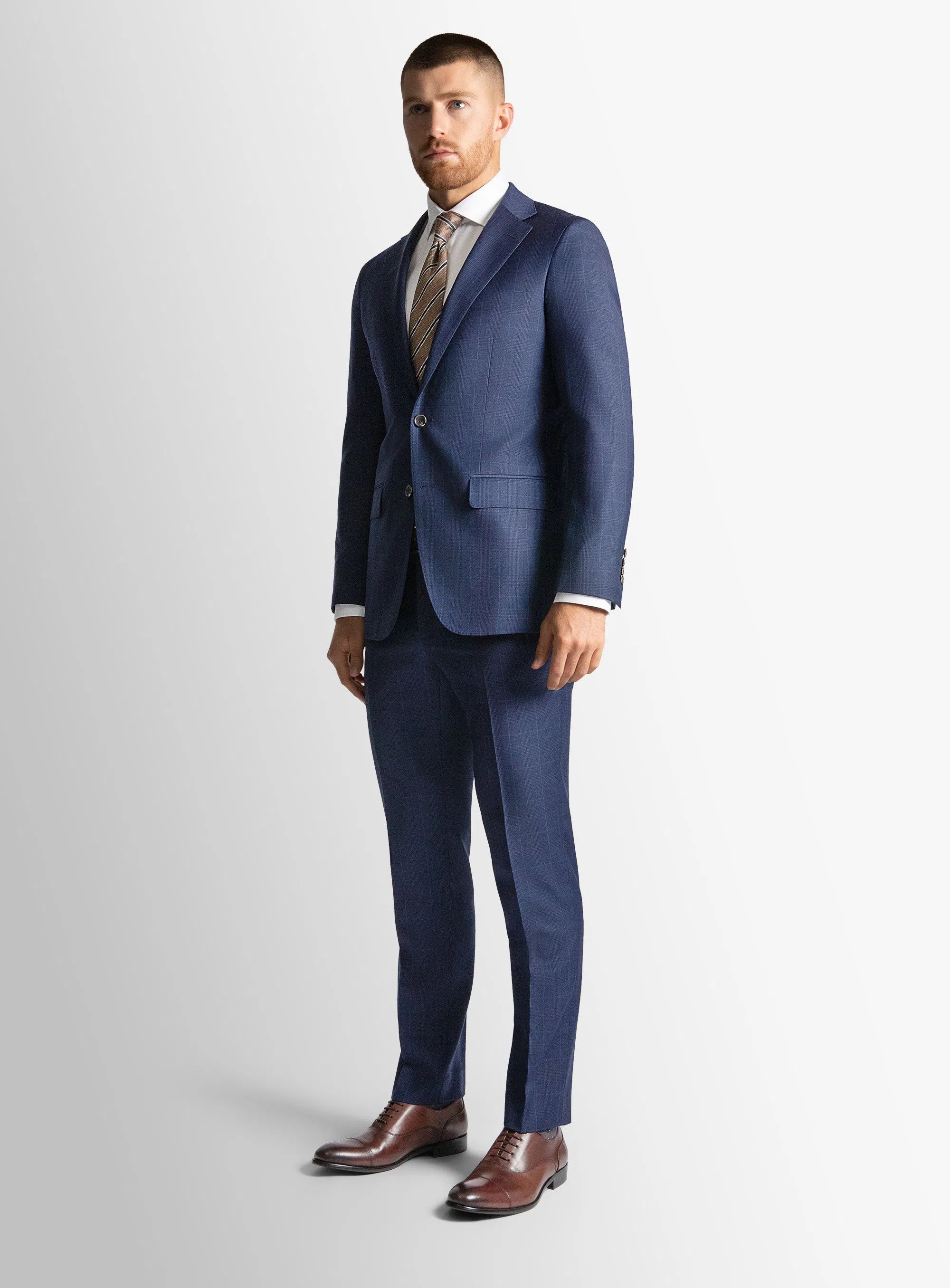 Brad Royal Blue Glencheck Jacket