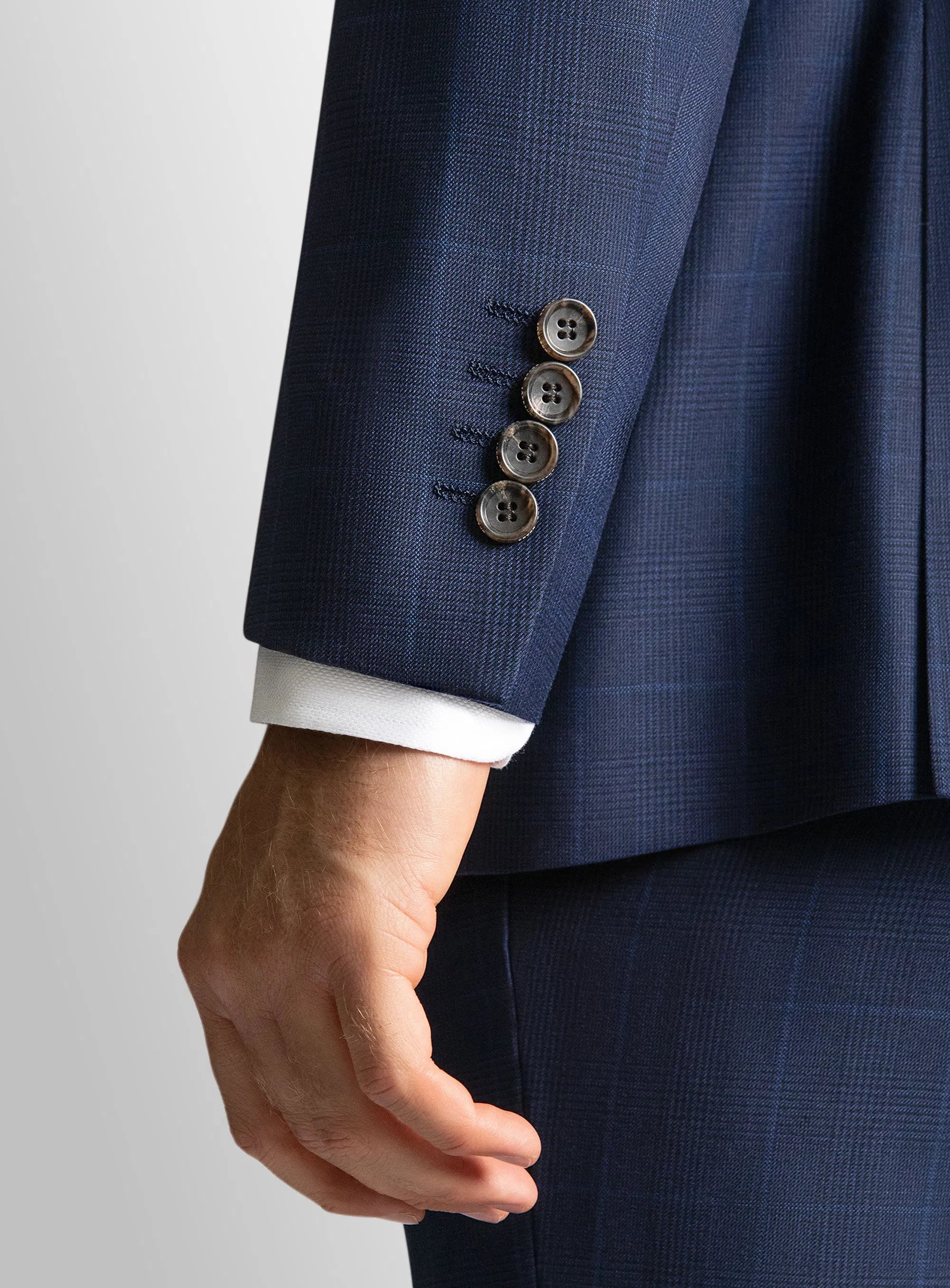 Brad Royal Blue Glencheck Jacket