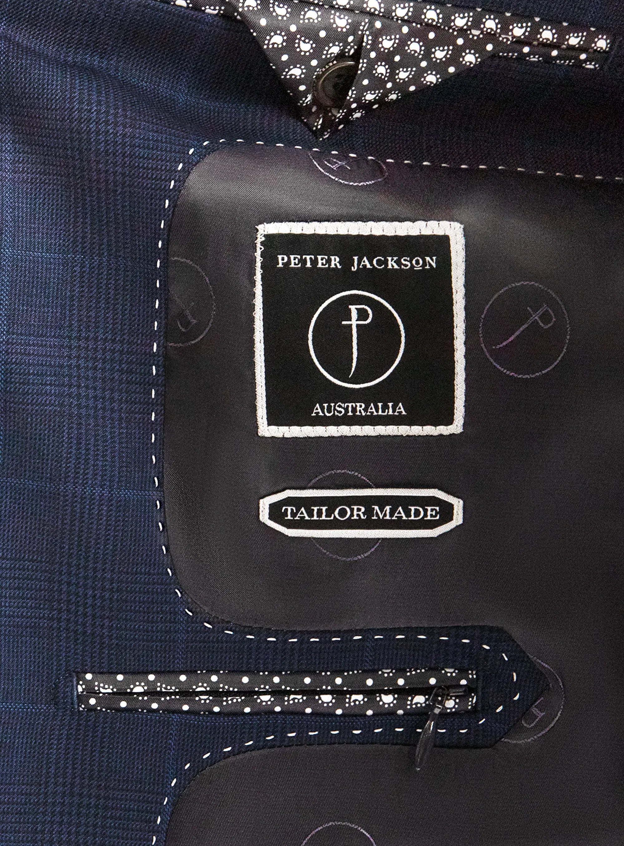 Brad Royal Blue Glencheck Jacket