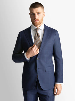 Signature Glencheck Royal Blue Suit