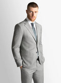 Brad Sharkskin Silver Grey Suit Jacket